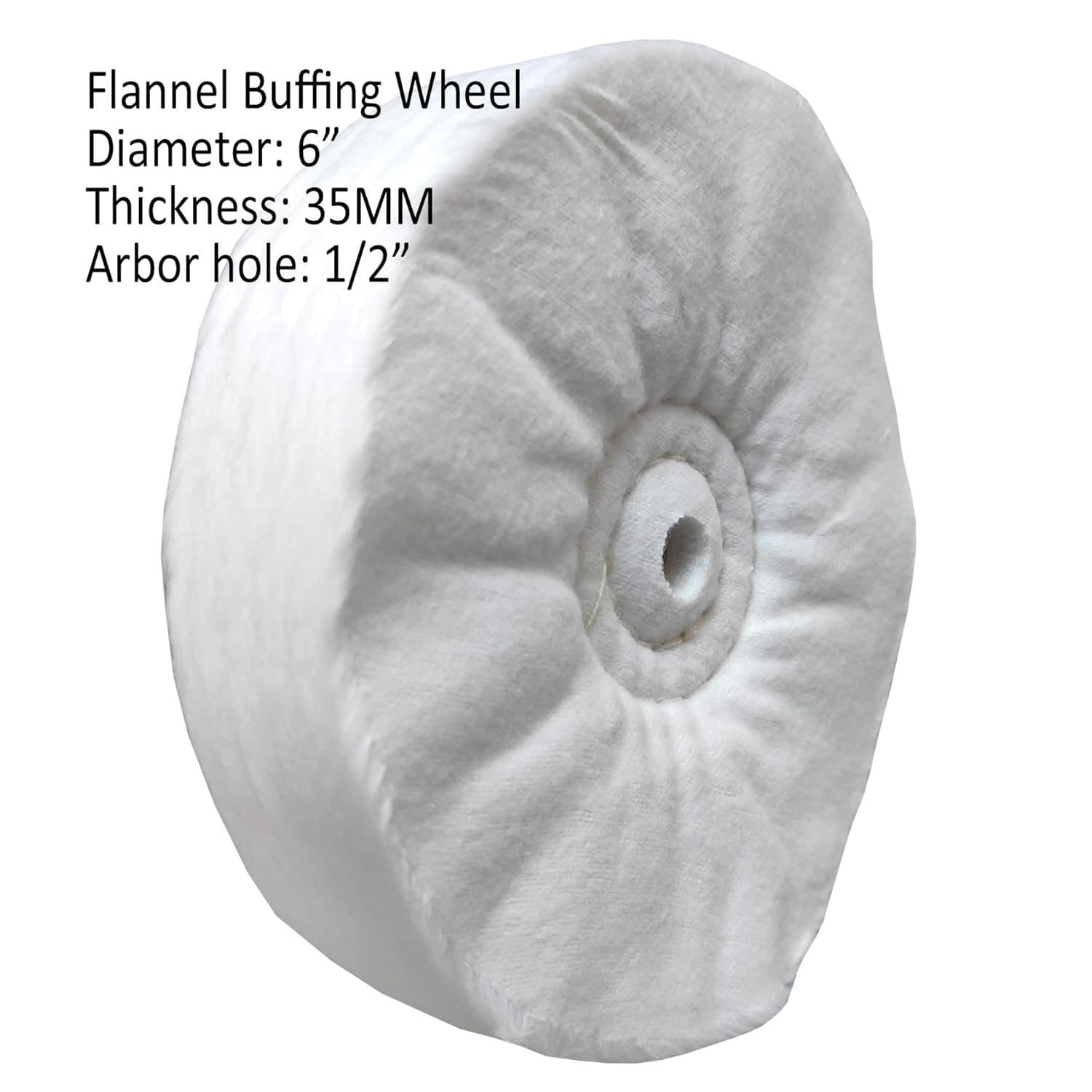 Rueda pulidora de 6" con kit de compuesto para pulir joyas y metales blandos NEW 4