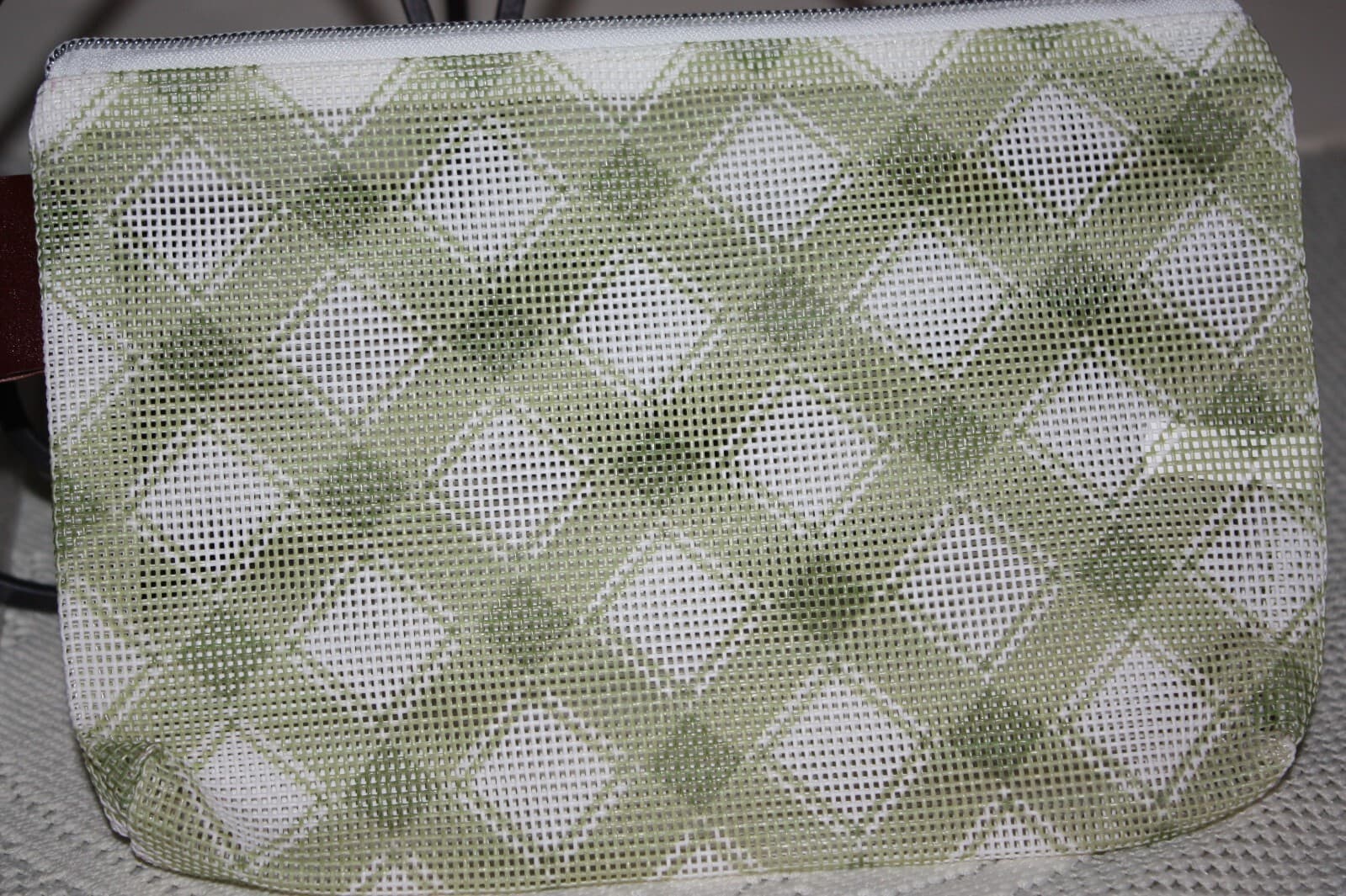LARGE Green Plaid Cross Stitch  Bag by Its So Emm Notions & Thankful! Pattern 2