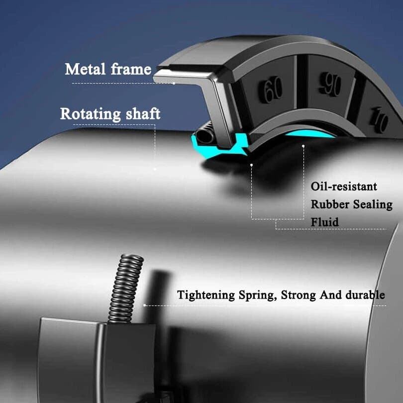 OIL SEAL - 44mm Inner Dia. Metric R23/TC Lip Arrangement NBR Rotary Shaft Seal 4