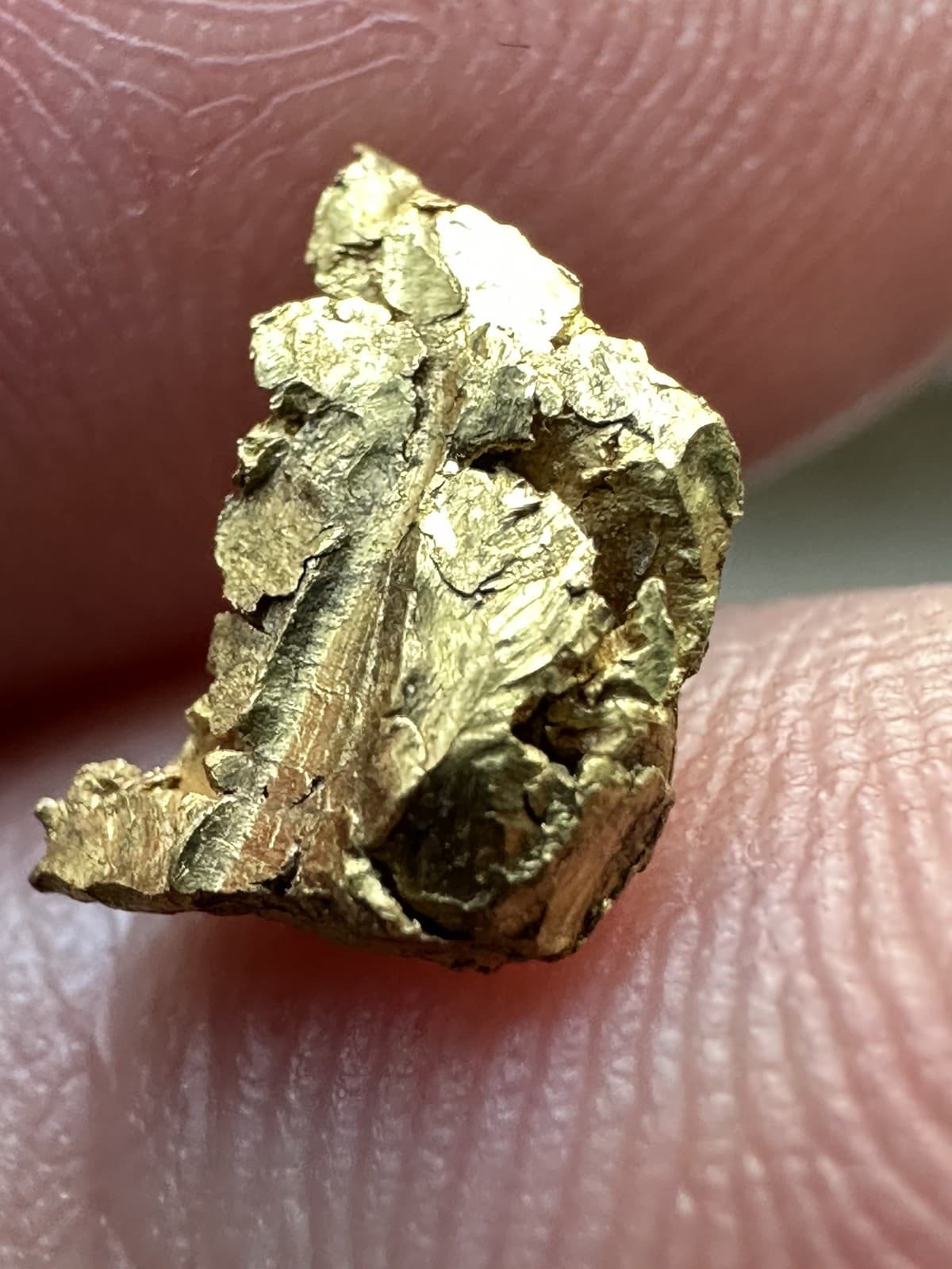 Gold Nugget from Potosi, Bolivia Tupiza Mine, 1.389 grams
