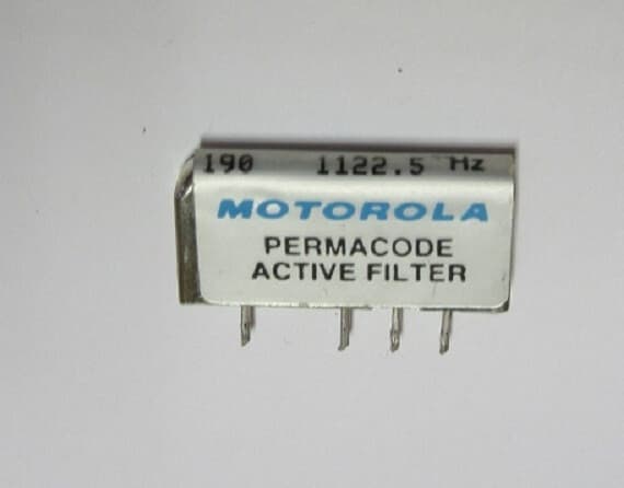 Motorola Minitor 2 (II) NLN7834A Pager Permacode Reed-Active Filter 3