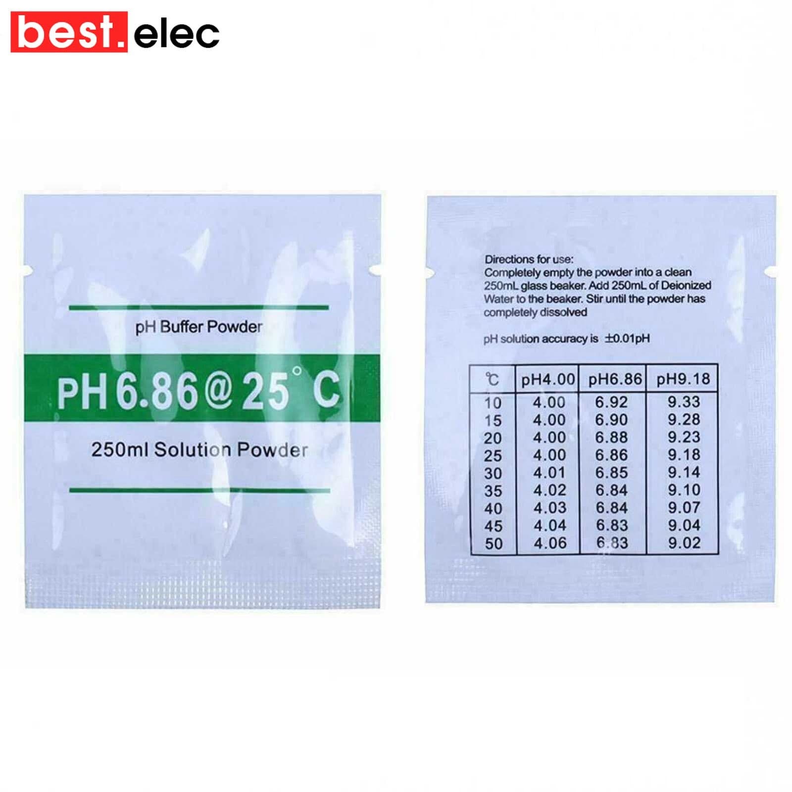 15 PCS PH BUFFER SOLUTION POWDER PRECISE CALIBRATION - pH 4.01 / 6.86 / 9.18 6
