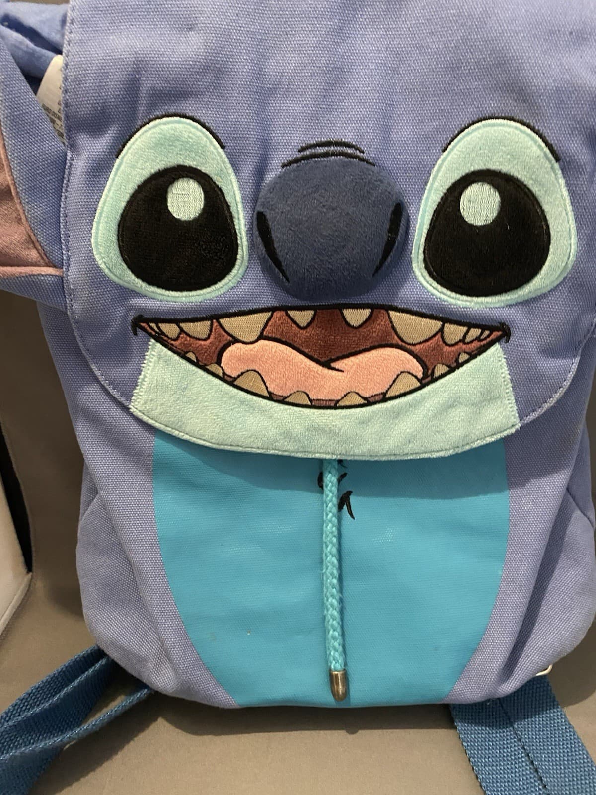 RARE DISNEY PARKS STITCH BACKPACK- Bucket Bag Talking Backpack No Sound  2