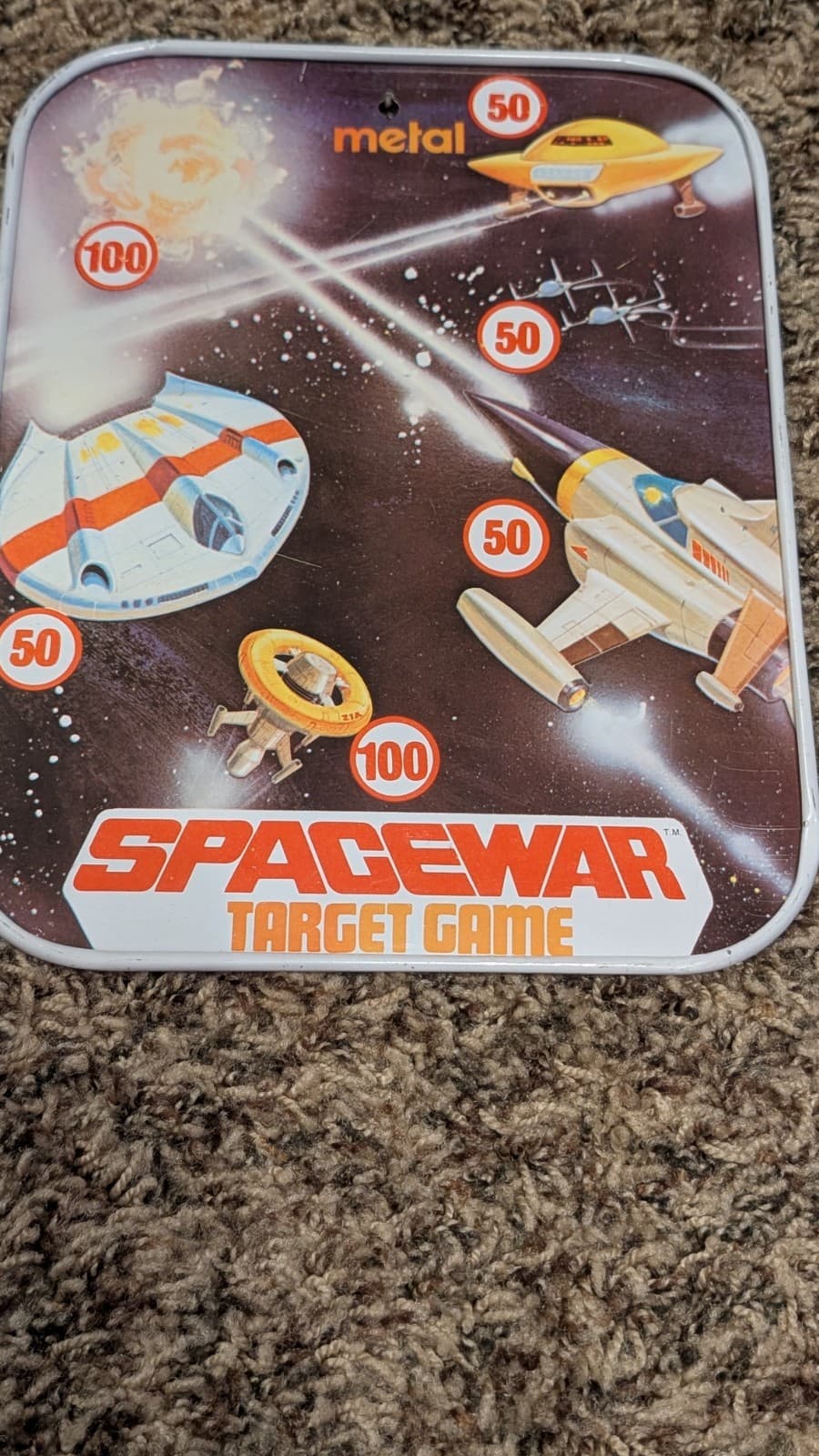 VTG ARCO SPACEWAR DART SHOOTING GALLERY GAME METAL TARGET   HONG KONG 2