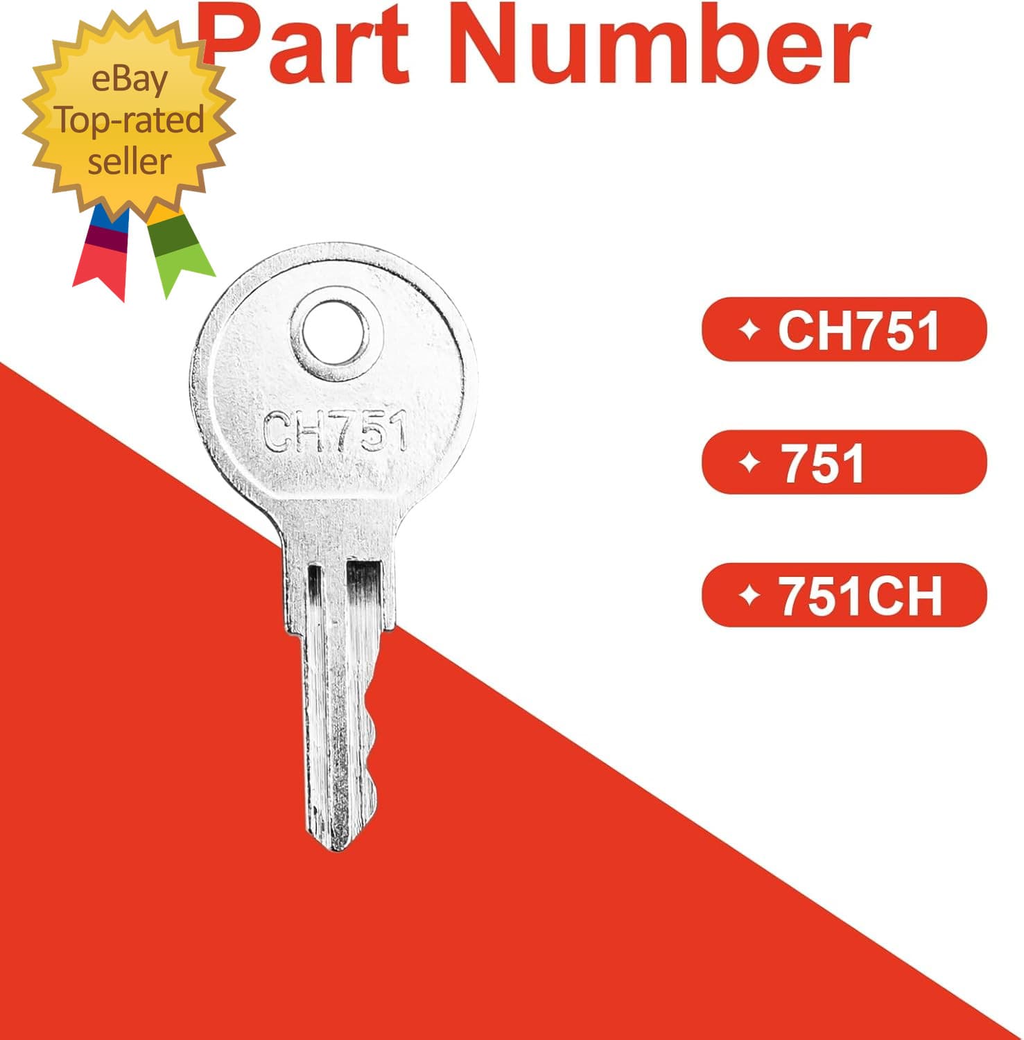 6 Pcs CH751 Key, Siasky Universal CH751 Replacement Keys, RV Keys for RV Campers 2
