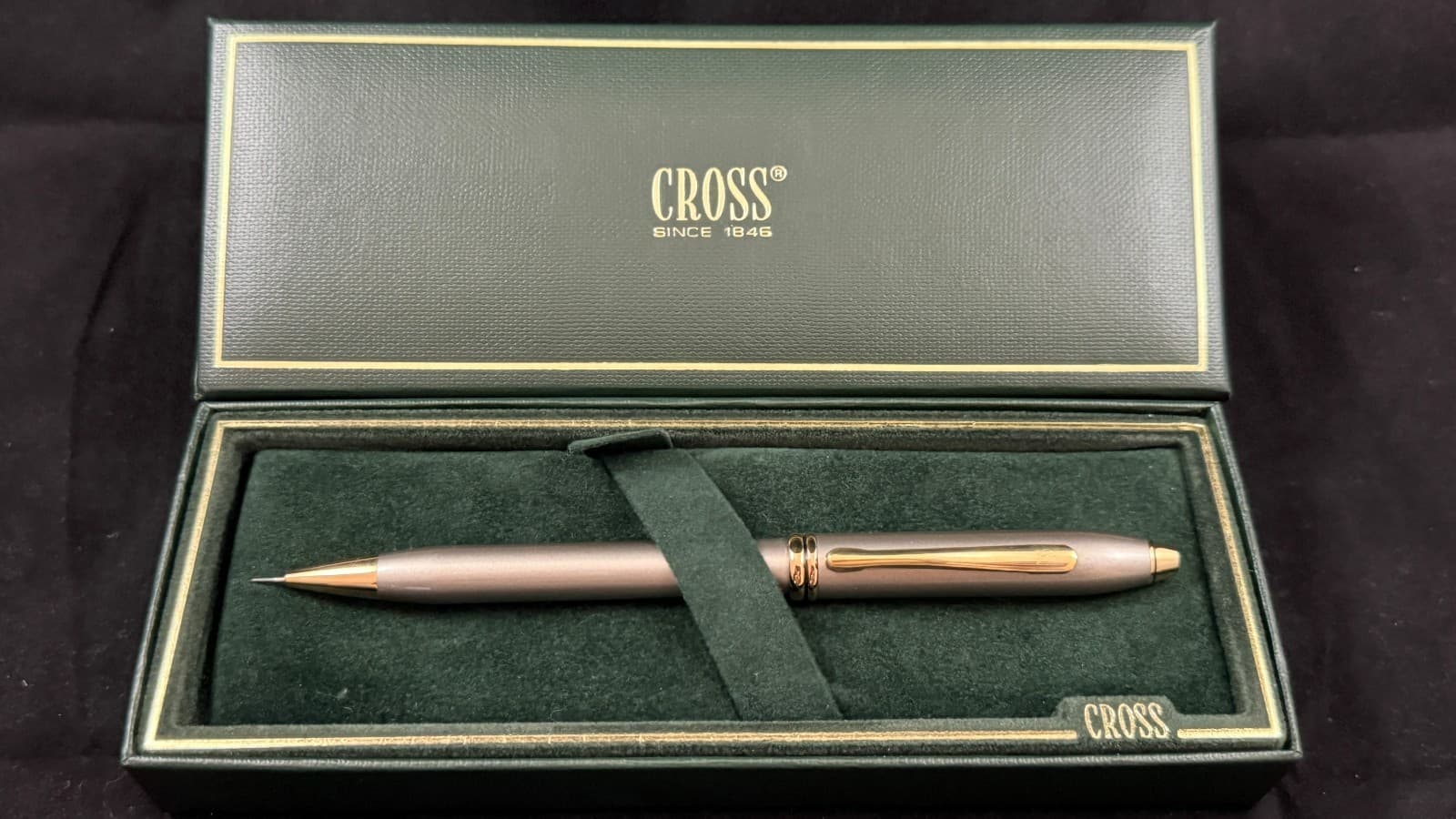 CROSS TOWNSEND QUICKSILVER LACQUER 0.5mm PENCIL w22K GOLD ELECTROPLATE TRIM #643 3