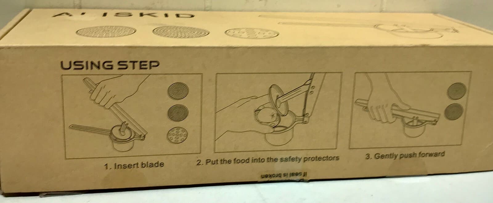 ALISKID Stainless Steel Multi Function Grater 3 Interchangeable Disks Orig Box 6