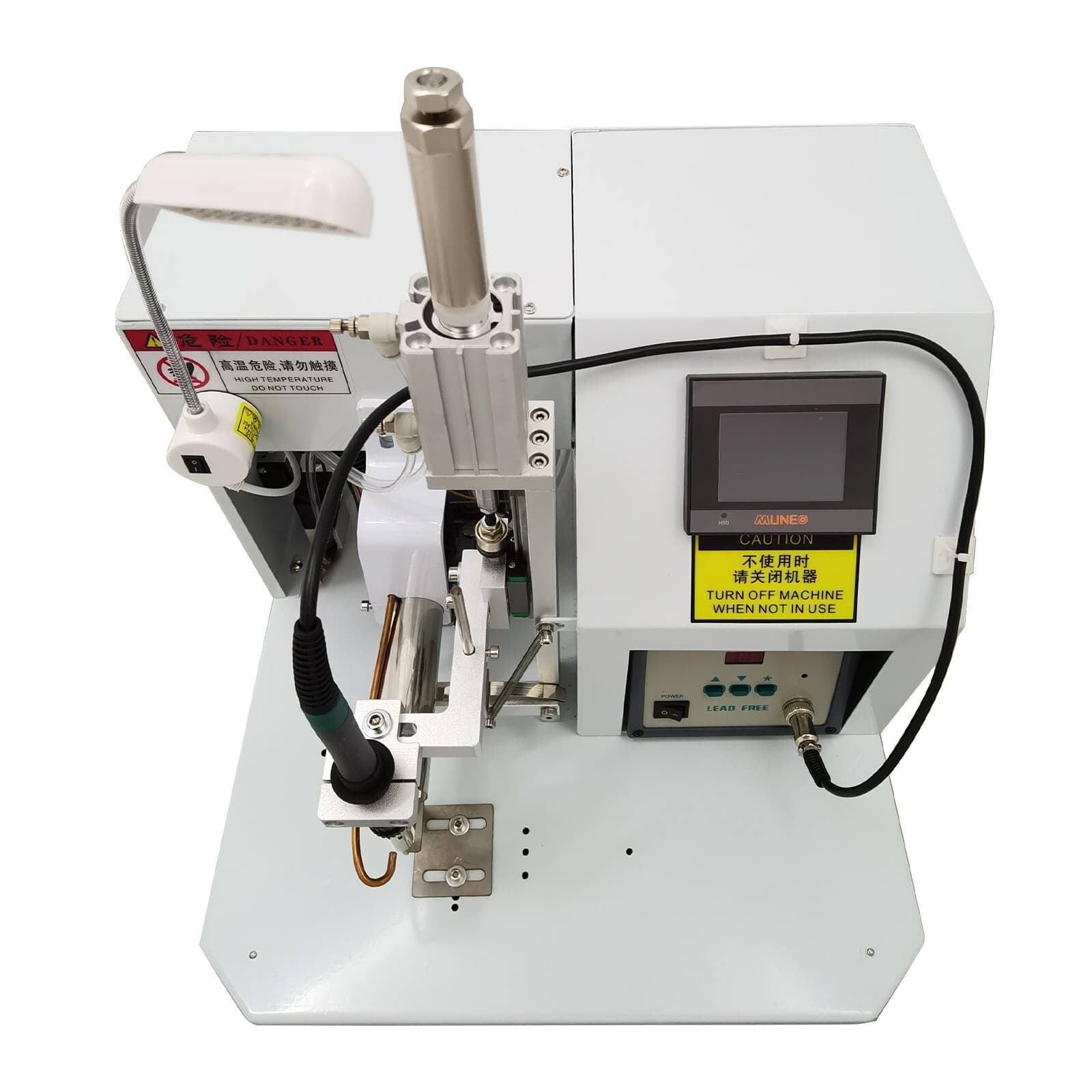 110V Intelligent Semi-automatic Pneumatic Pedal Control Soldering Machine 160W 2