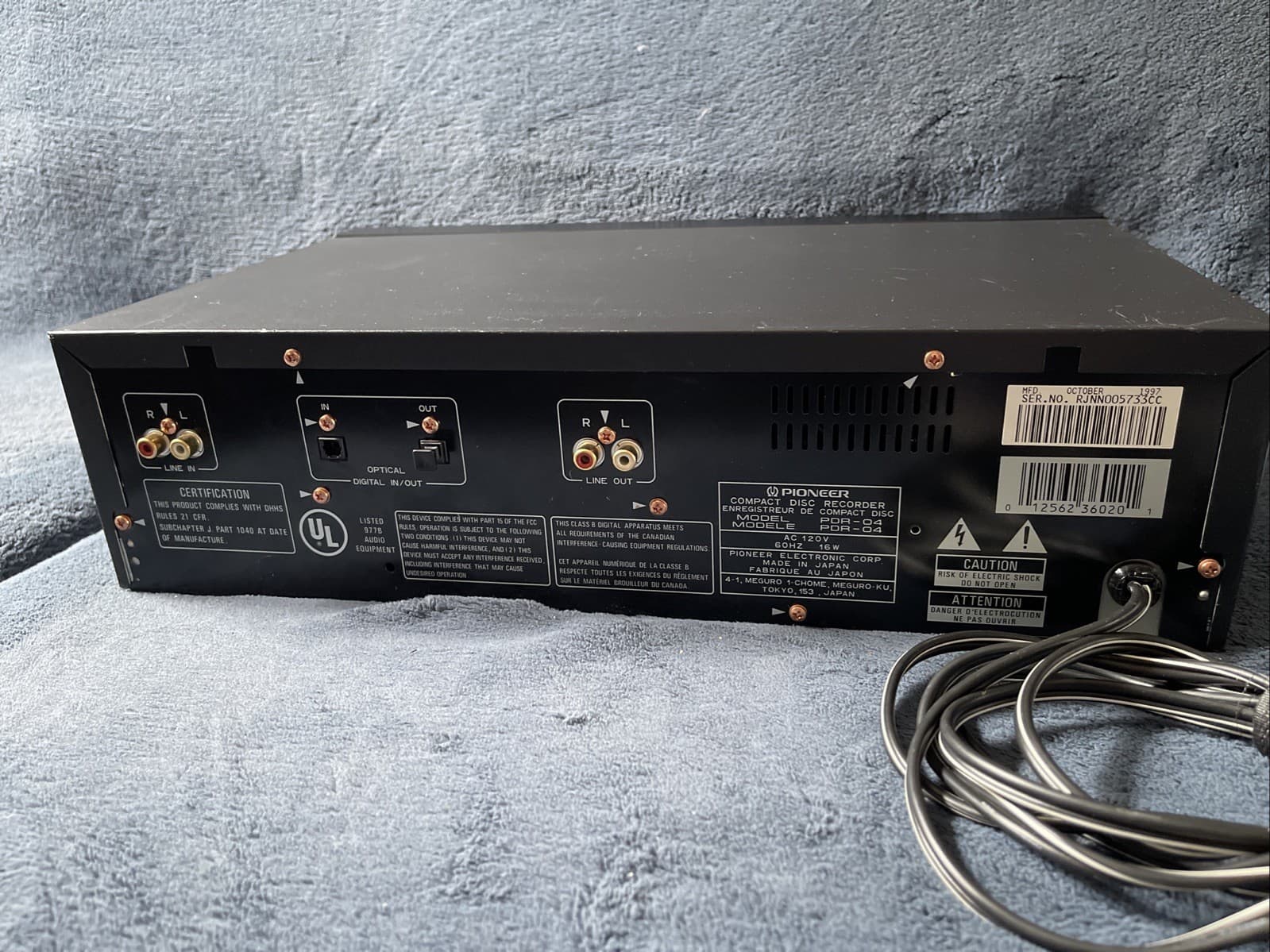 Pioneer PDR-04 Stable Platter CD-R 3