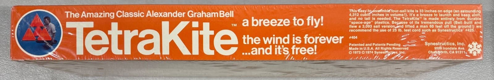 SEALED Vintage TETRA KITE  Alexander Graham Bell 1974 Synestructics Tetrakite 4