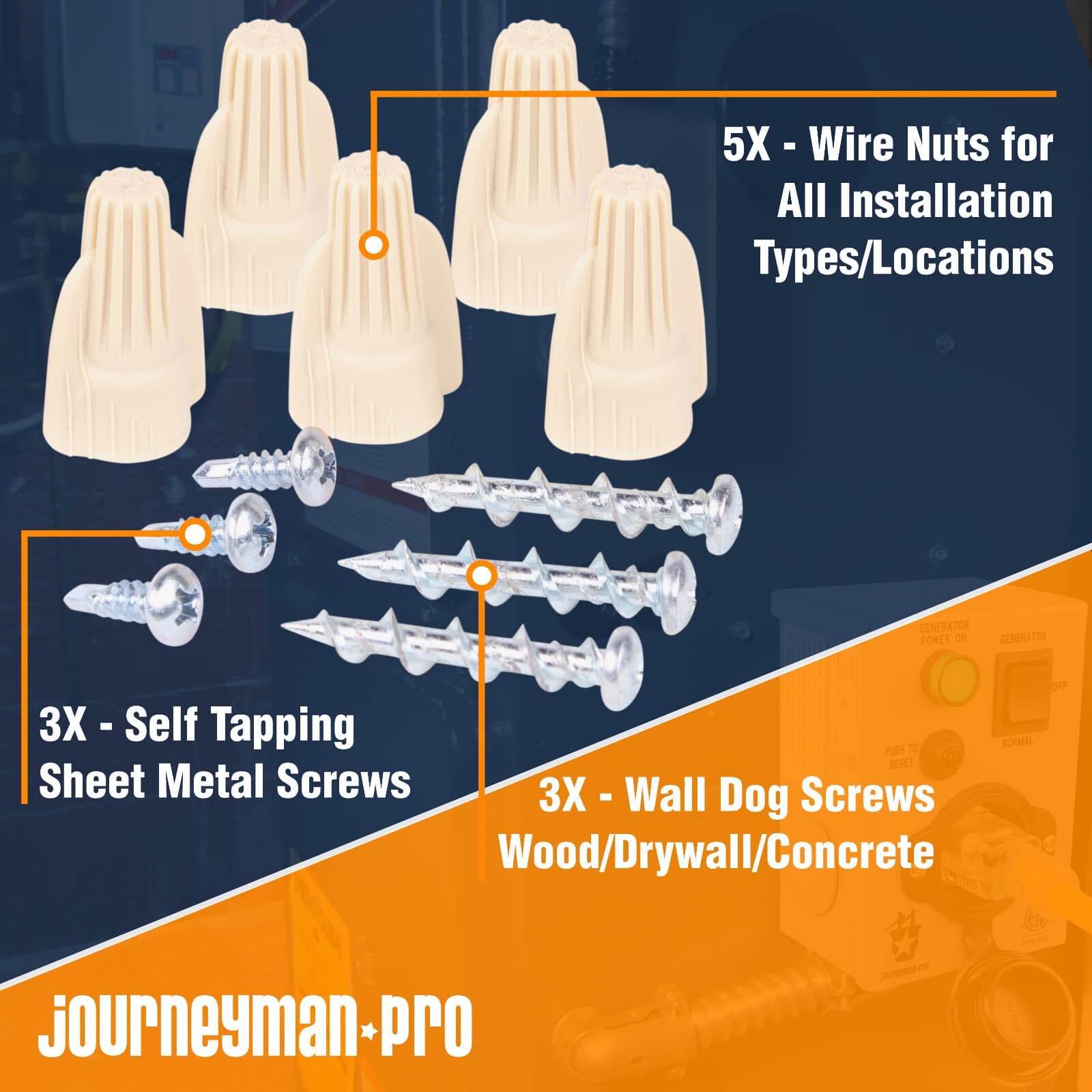 1 circuit 15 AMP Manual Generator Transfer Switch ETL Certified, Circuit Breaker 5