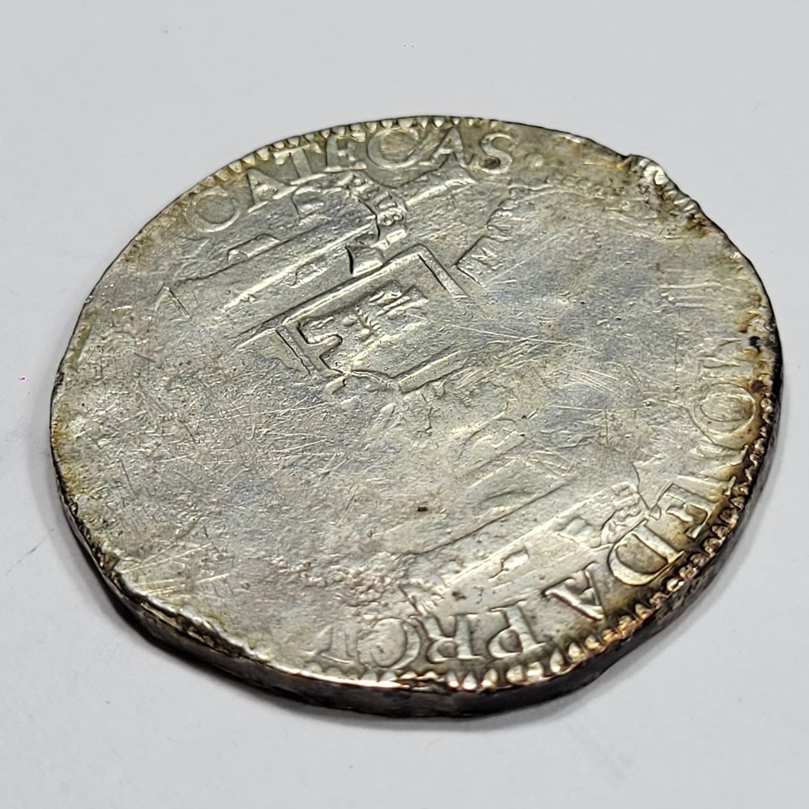 1812 Mexico 8 Reales Zacatecas MONEDA PROVISIONAL AU Nice w/ Light Scratch *K795 3