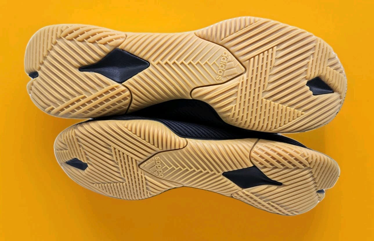 NEW w/Defects Adidas Nemeziz 19.3 IN Indoor Soccer Shoes Black Gum US 12 Futsal  2