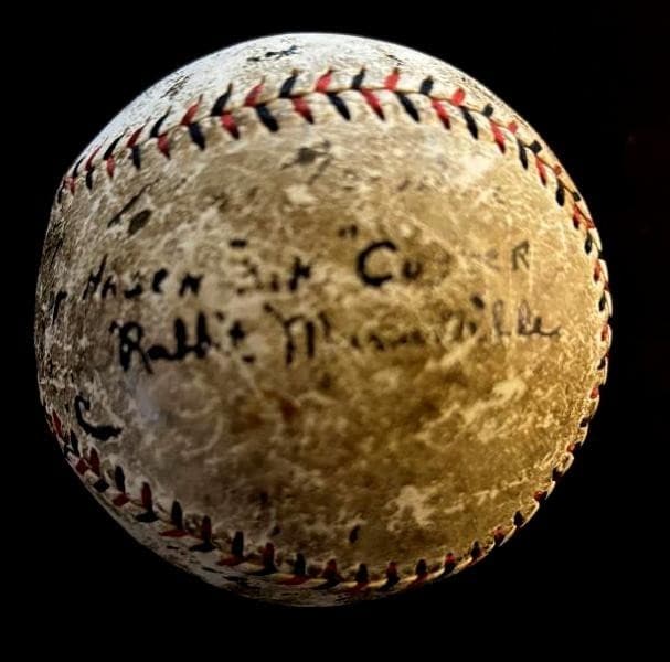 1924 Pittsburgh Pirates Ball Maranville and Cuyler LOA Beckett