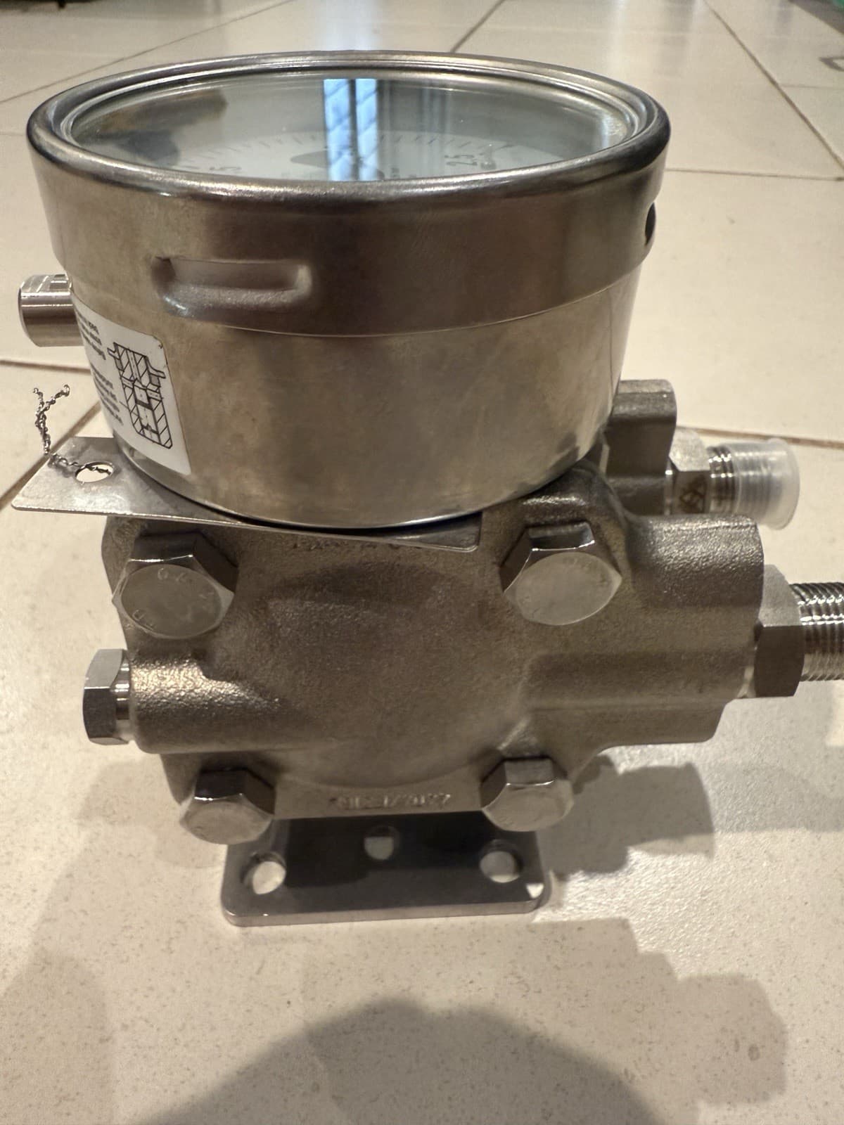 Ashcroft F5503 Differential Pressure Gauge 316SS 0/2.5 bar 100 Bar / 1450 PSI 4