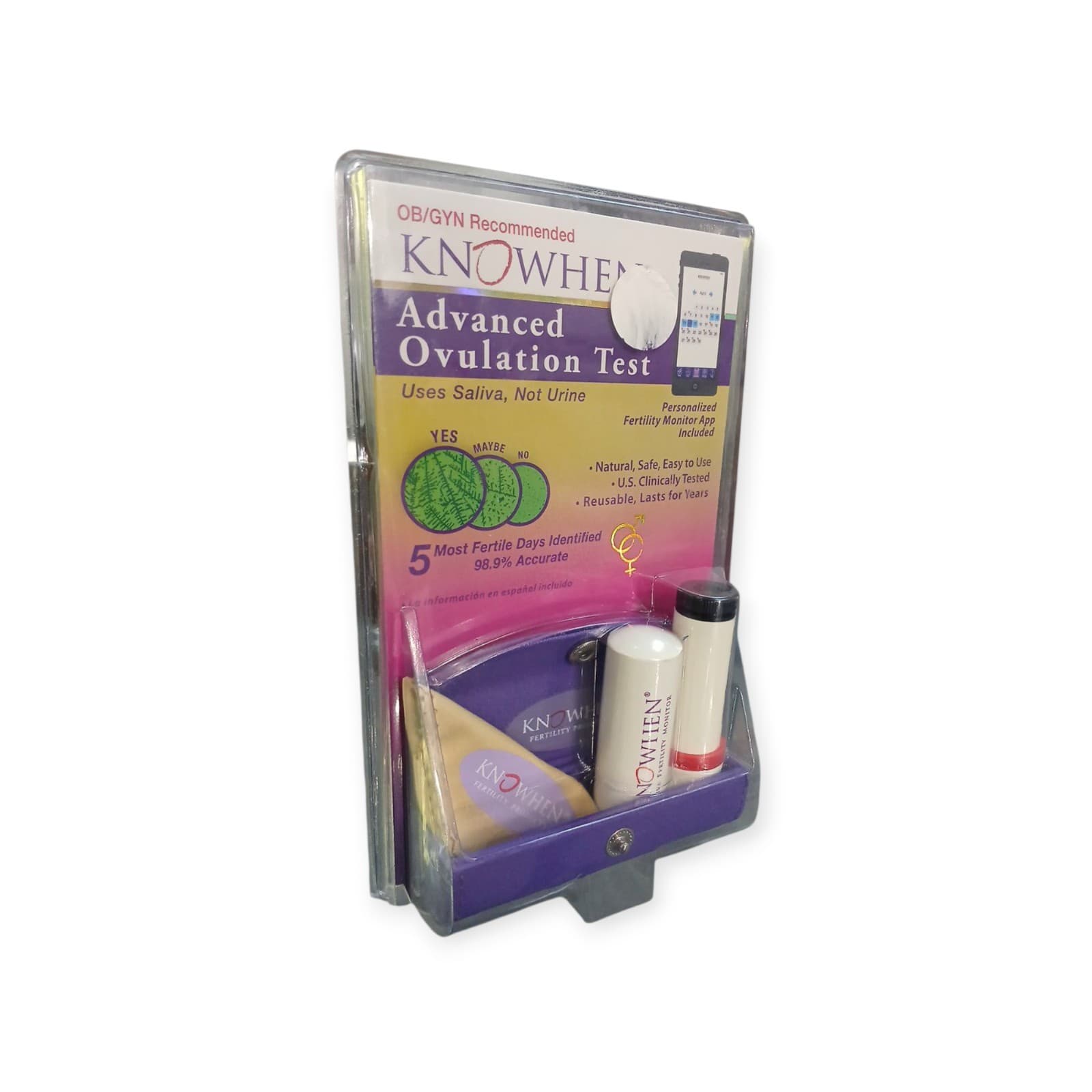 KNOWHEN Advanced Saliva Ovulation Test Kit w/ Personalized Fertility Monitor App 2