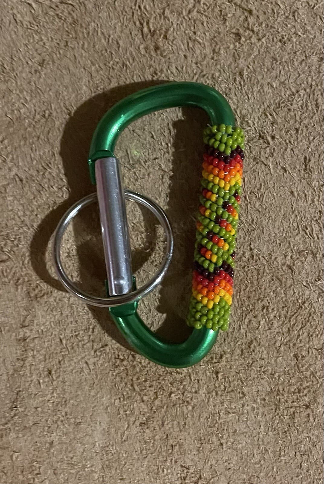 Native American Lakota Sioux Beaded Clip Keychain 3