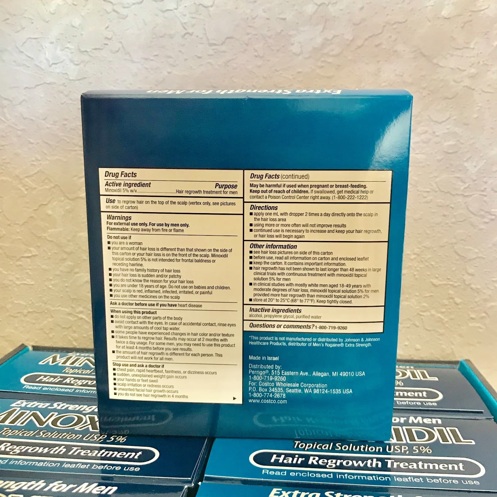 Kirkland Minoxidil 5% Hair Regrowth Solution Extra Strength Men 6 Month Supply  2