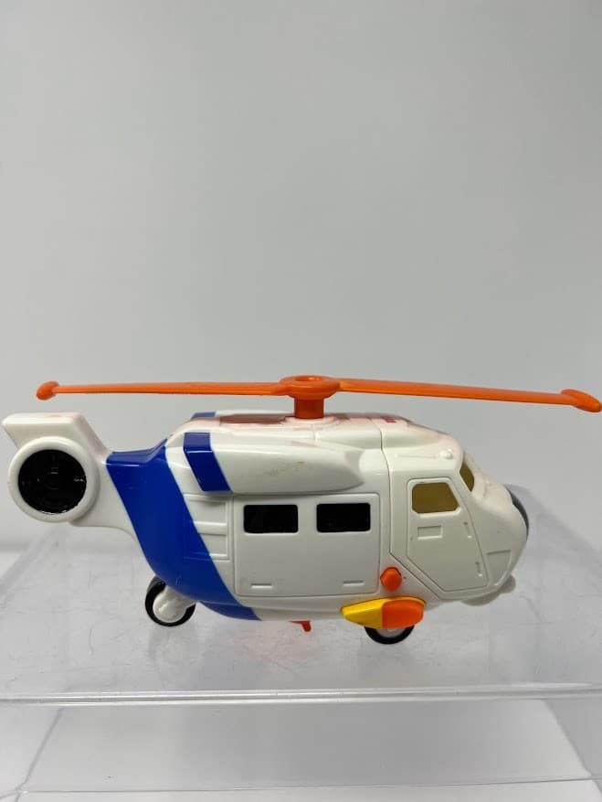 Fisher Price GeoTrax Coastal Rescue Chopper Helicopter With 3 Figures 4