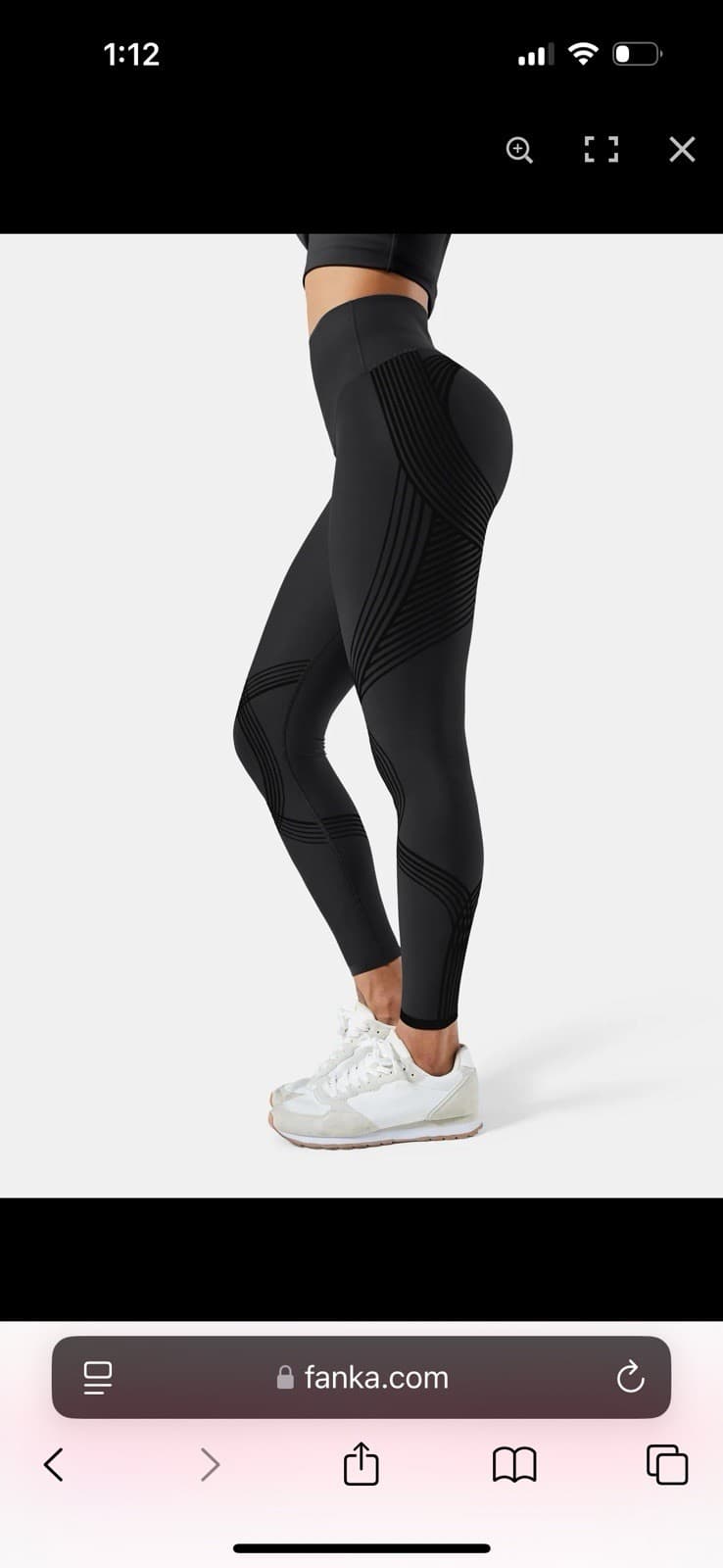 Fanka Body Sculpt Leggings Womens Black   Size M 4