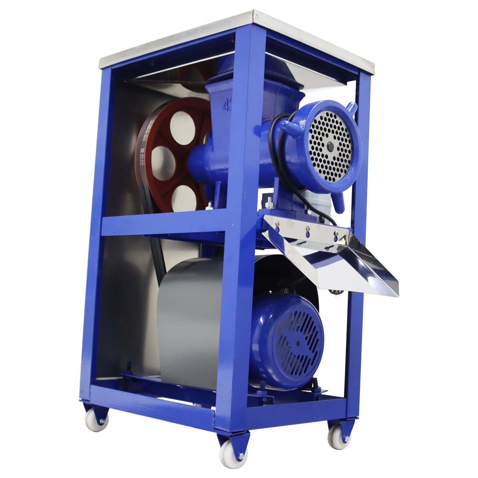 Electric Bone Crusher Meat Grinder Small Poultry Feed Machine 200-230kg/h 220V 5