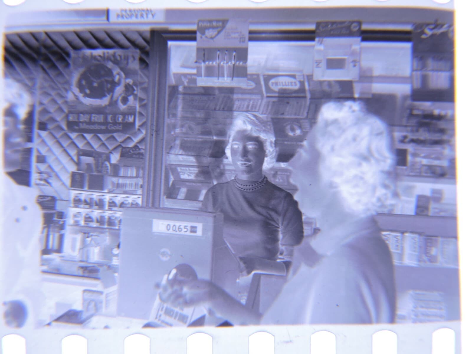 Orig 1955 Amityville High School Faust Campus Nook Long Island NY Photo Negative 2