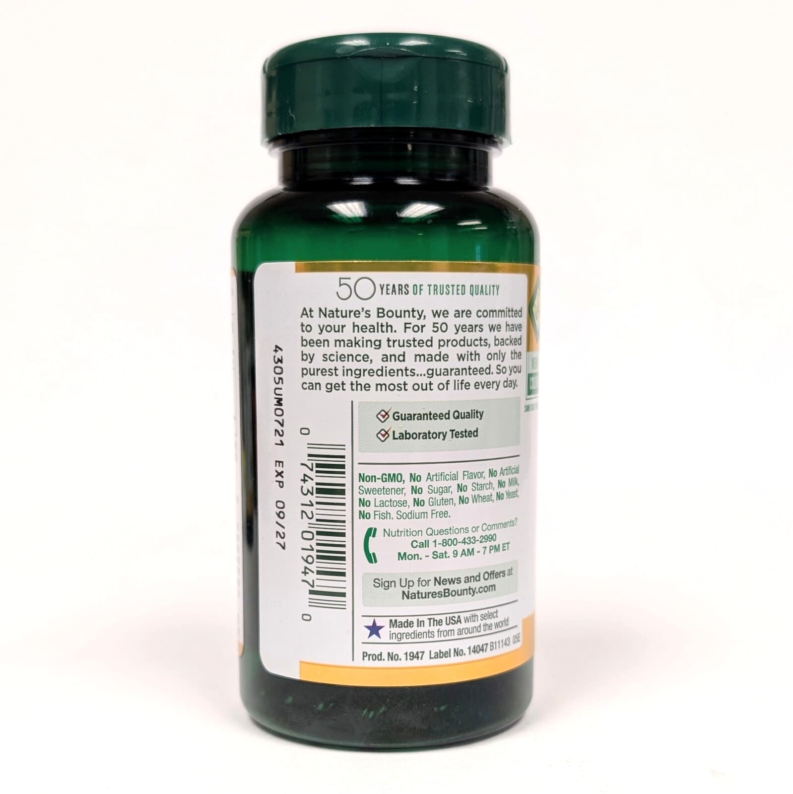 Nature's Bounty Milk Thistle Extract 1000mg, Liver Health, 100 Softgels SEP 2027 4