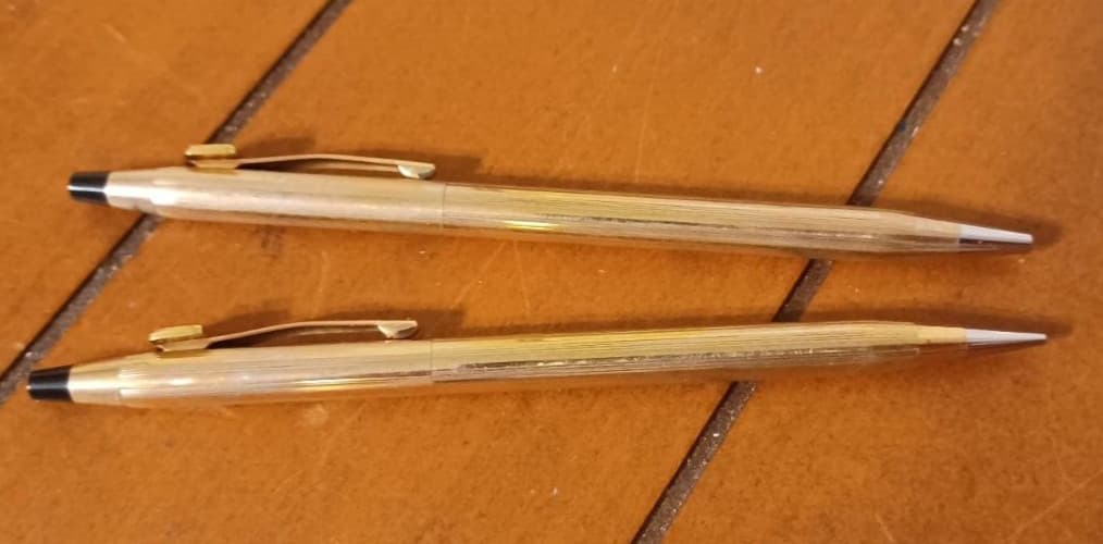 VTGE CROSS John Deere 1987 Tractor Sales Award 10K GOLD FILLED Pen Pencil 150yrs 3