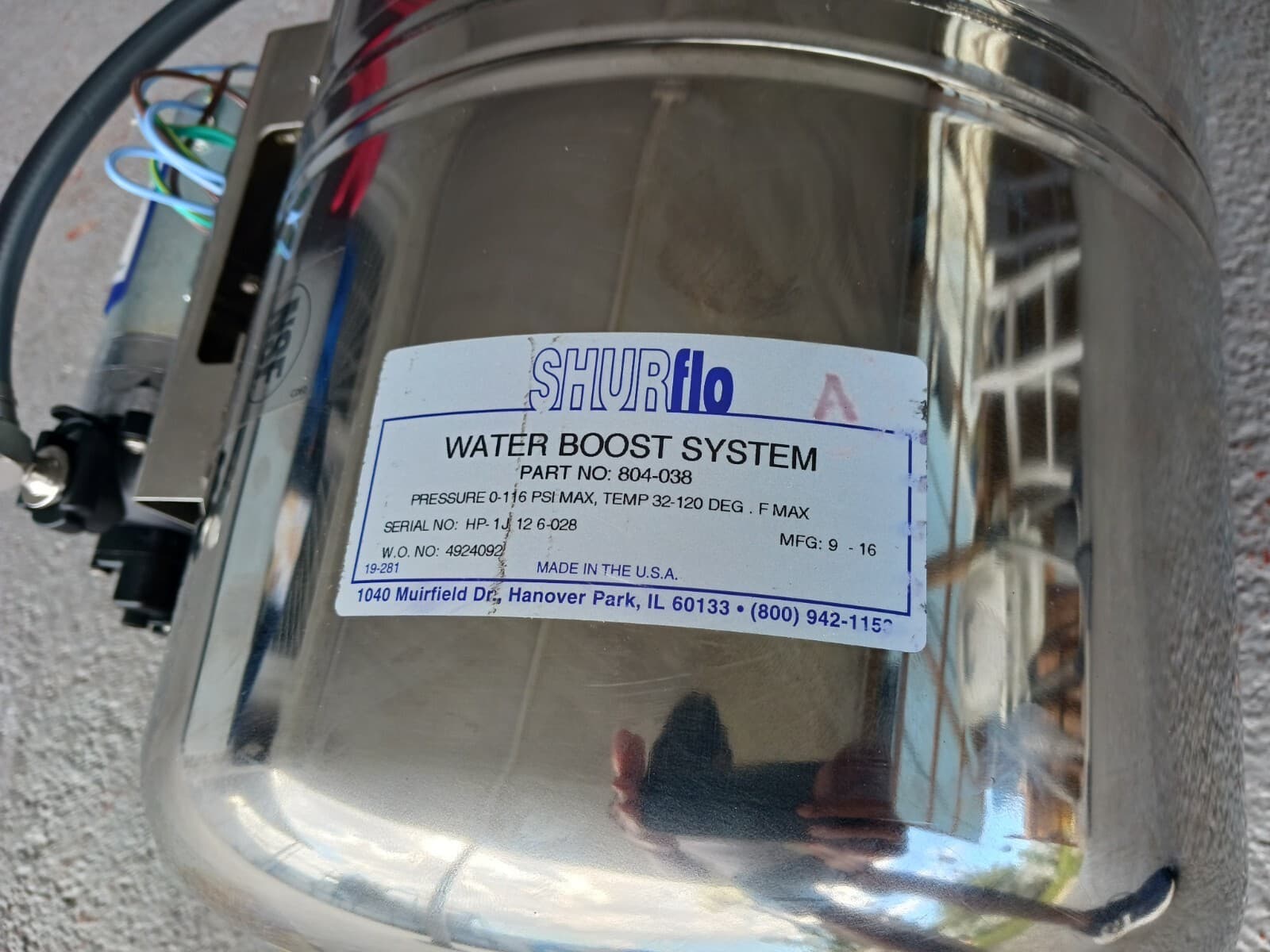 Shurflo Booster Pump System 804-038 Carbonator Water Boost  2