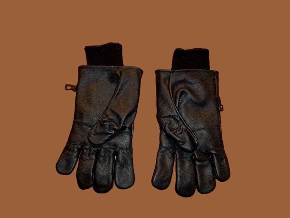 U.S MILITARY STYLE D-3A LEATHER GLOVES COLD WEATHER SIZE 6 X- LARGE W/LINER 3