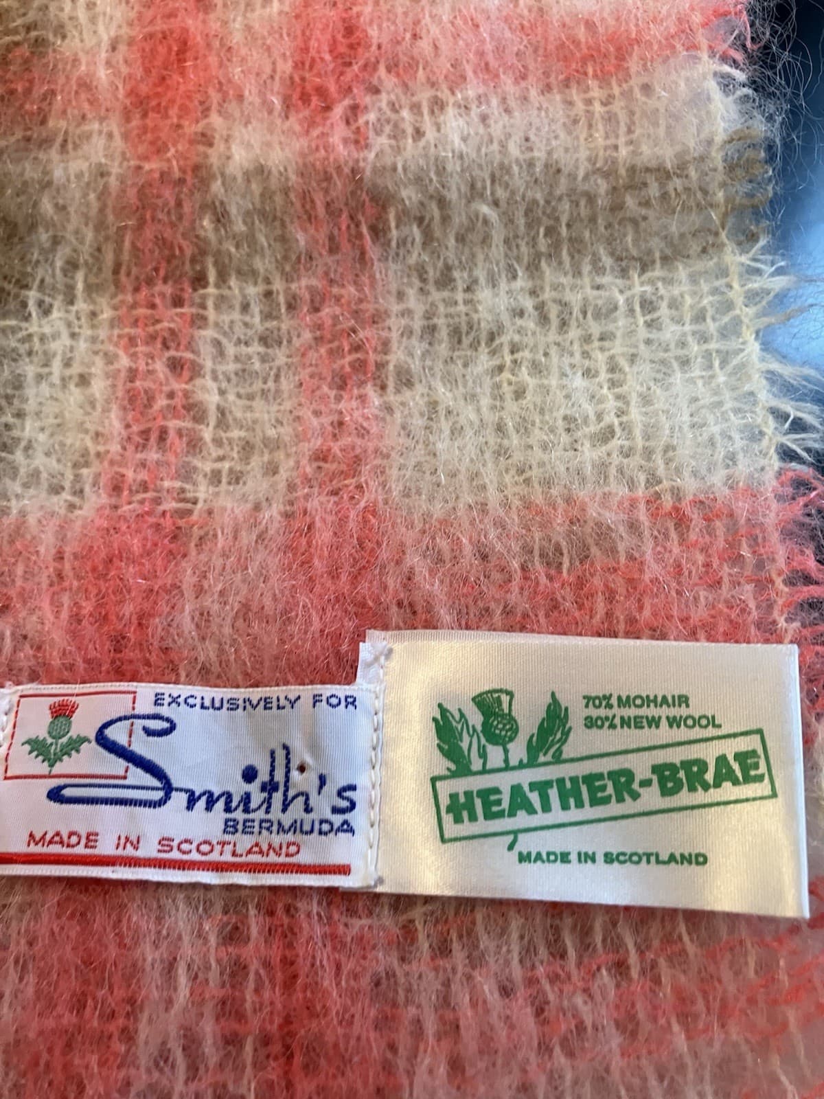 Heather Brae 70% Mohair Extra Large Wrap 20x75 Scotland 2