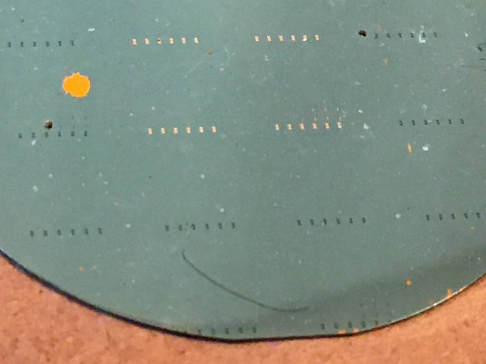 2" Silicon Wafer Unique Extremely Rare RF NAND Vintage CPU Chip 4