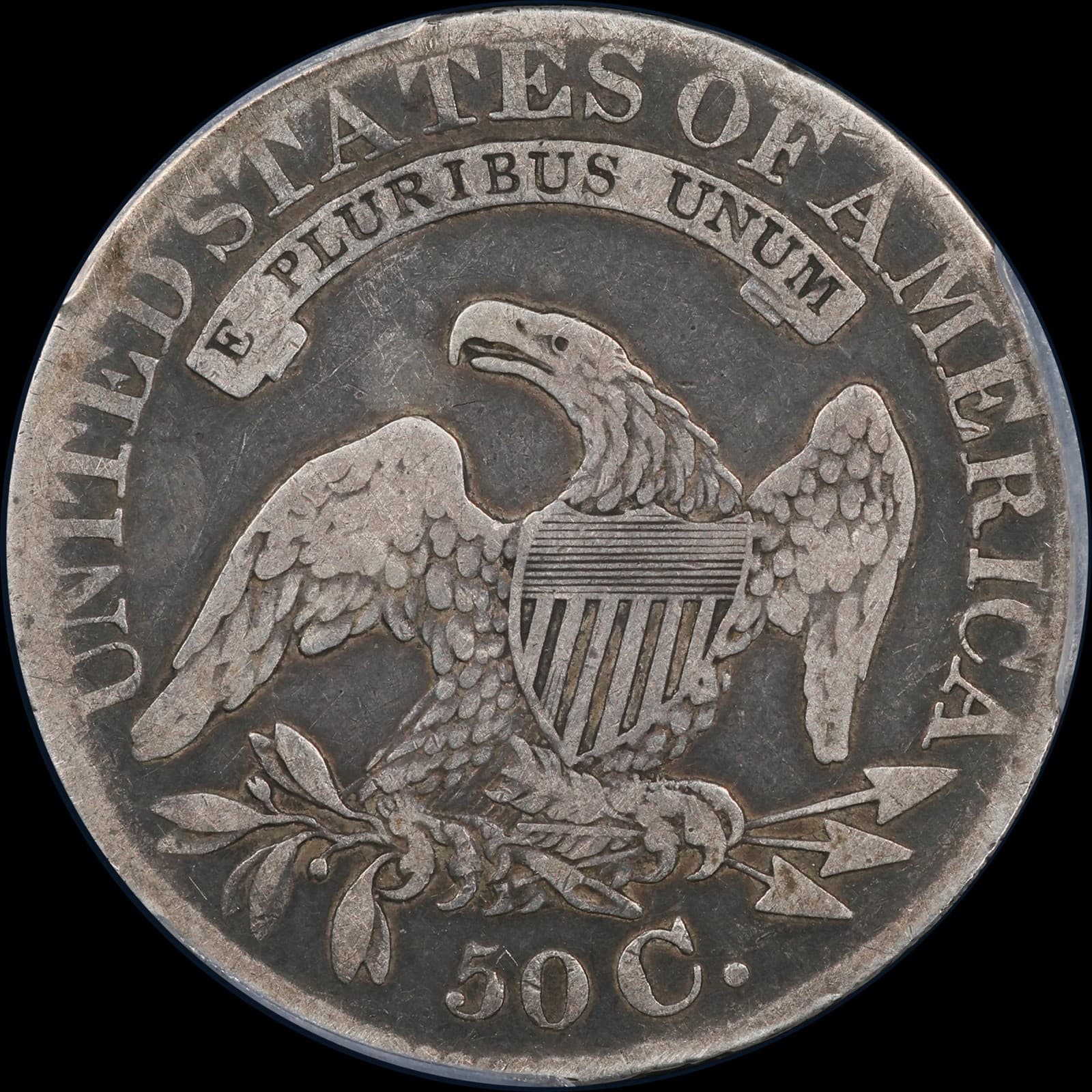 1828 Bust Half Dollar 50c PCGS G06 Square 2 Small 8 Large Letters 4