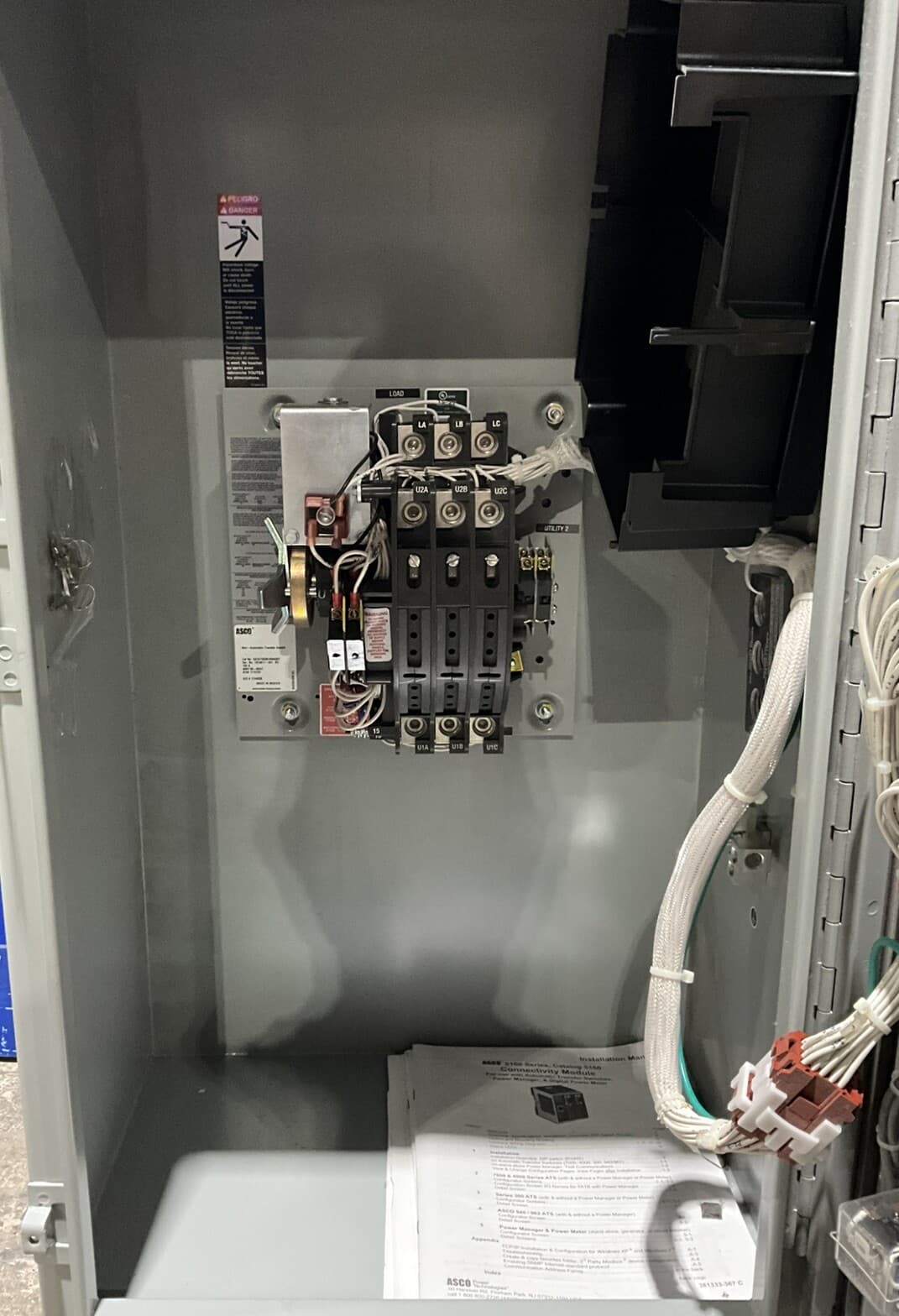 Asco 7000 Series 100 Amp 480V Power Transfer Switch Cat No. D07ATS030100N5XT 🟦 5