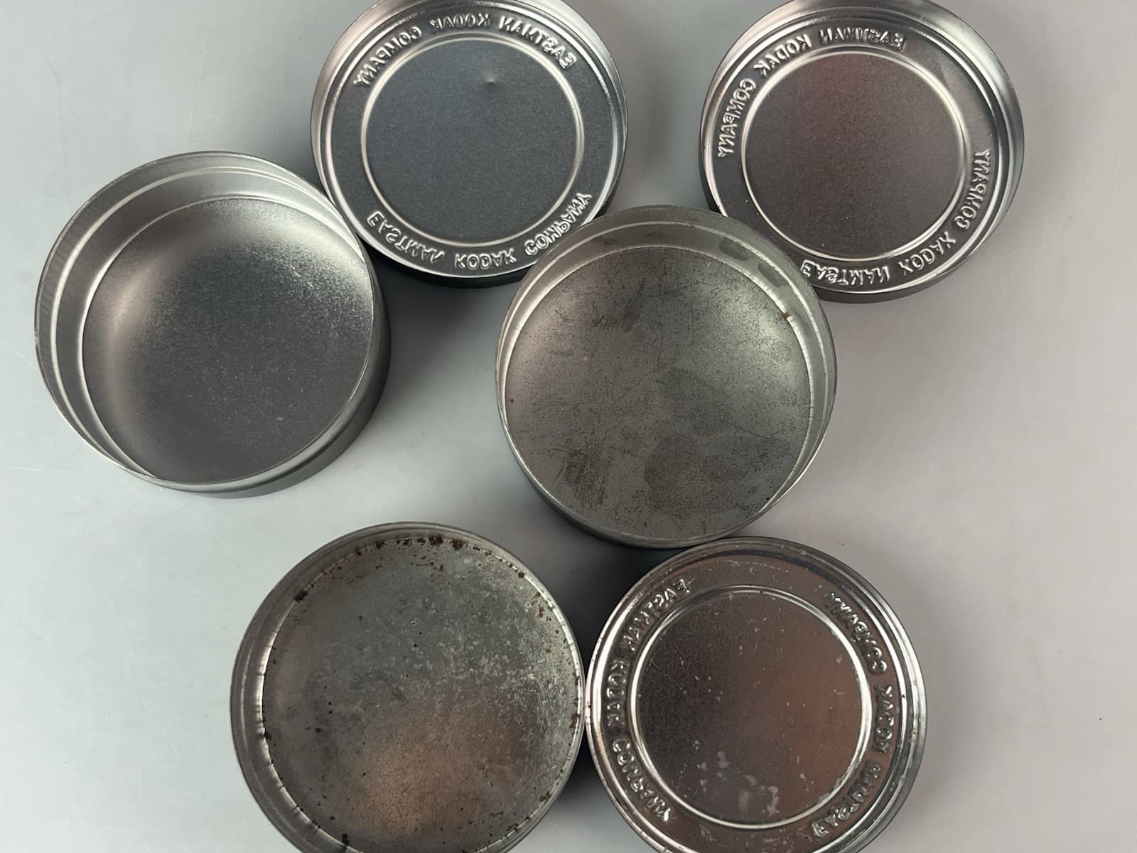 Lot of 3 Kodak Ektachrome Slide Duplicating Film 5071 Metal Can Empty 4