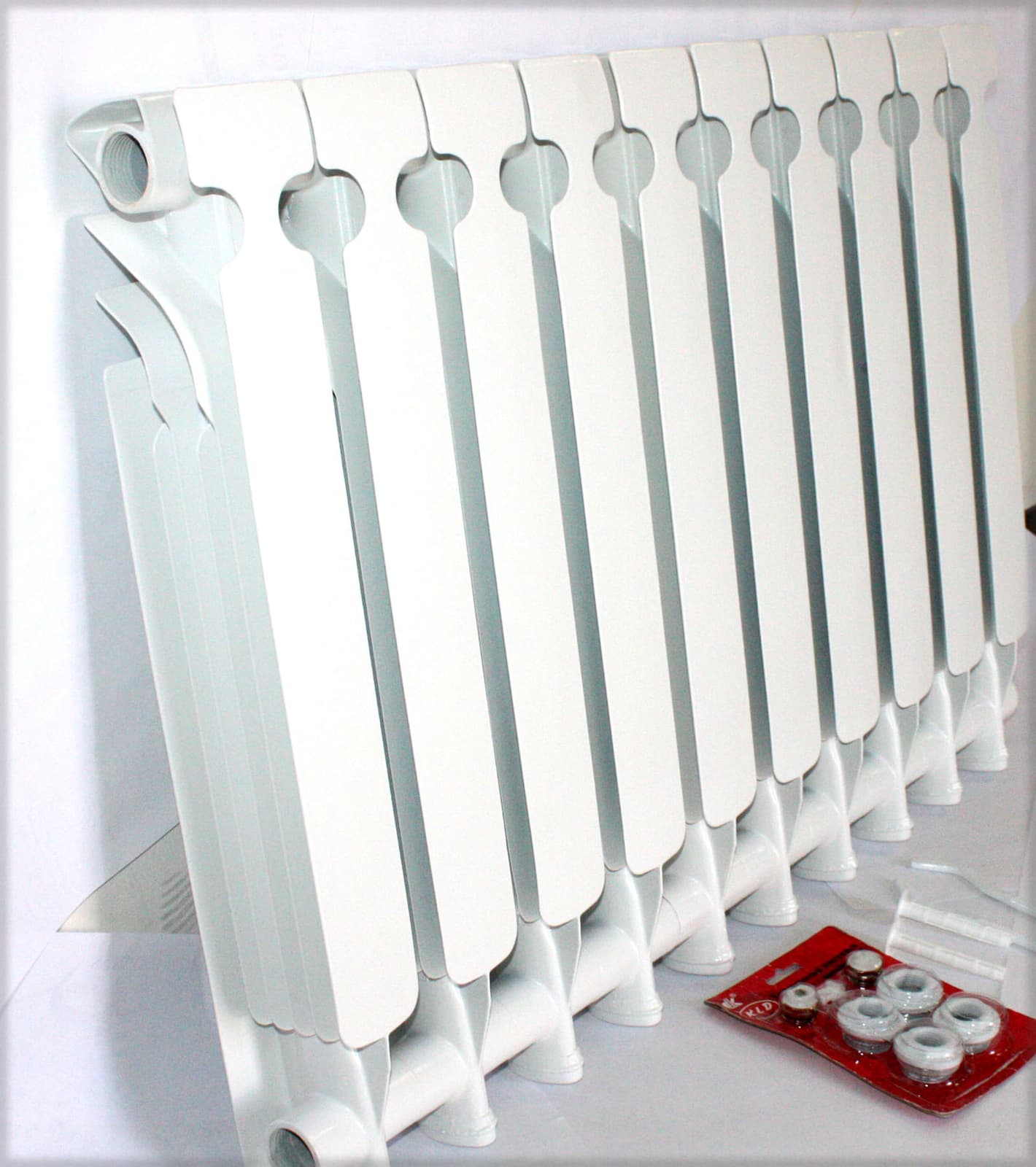 Bimetal Wall Mount 10 Panels Aluminum Water Radiator Heater Boiler Heating 4