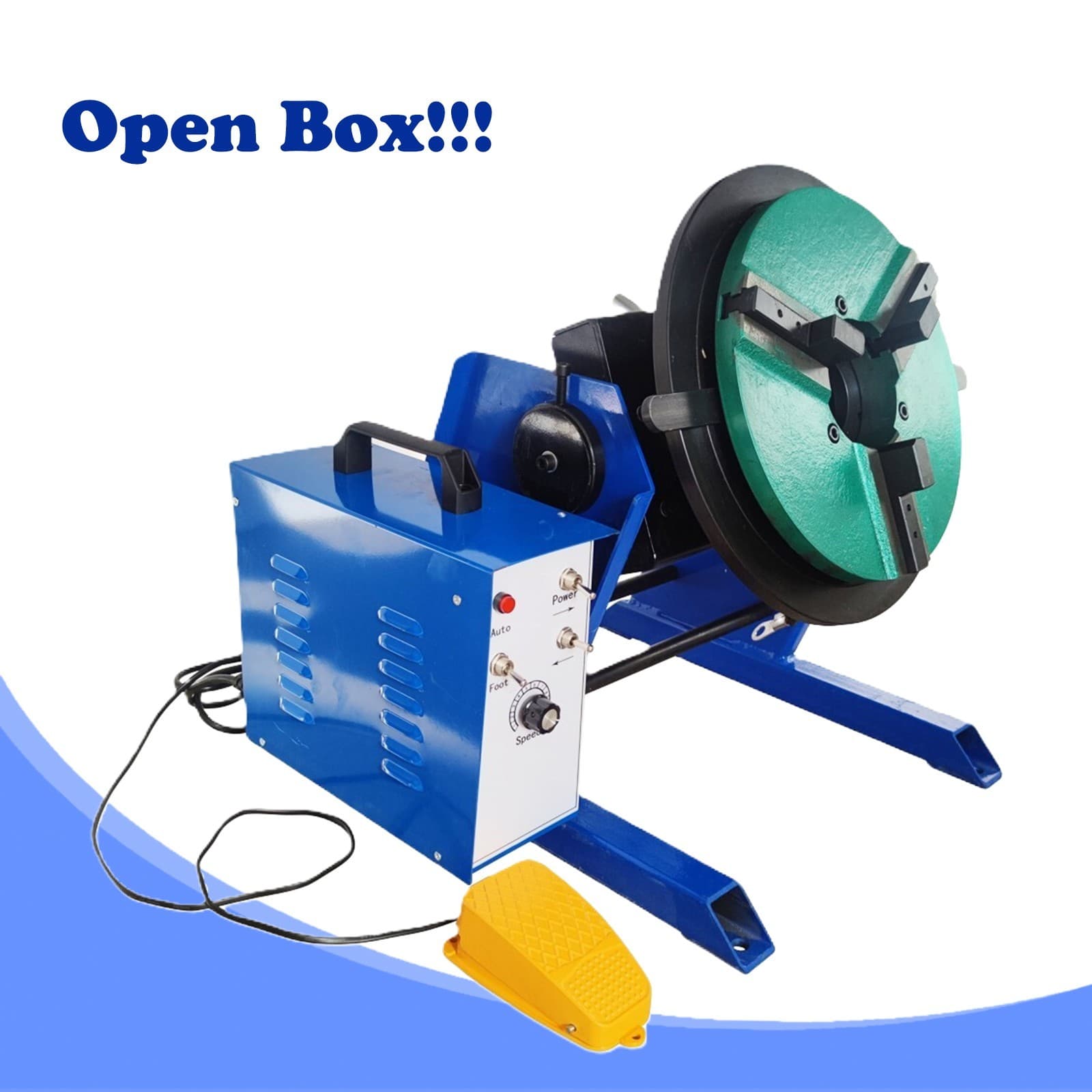 Open Box!!! 110V BW-50 50KG Welding Positioner Turntable with 200MM Chuck