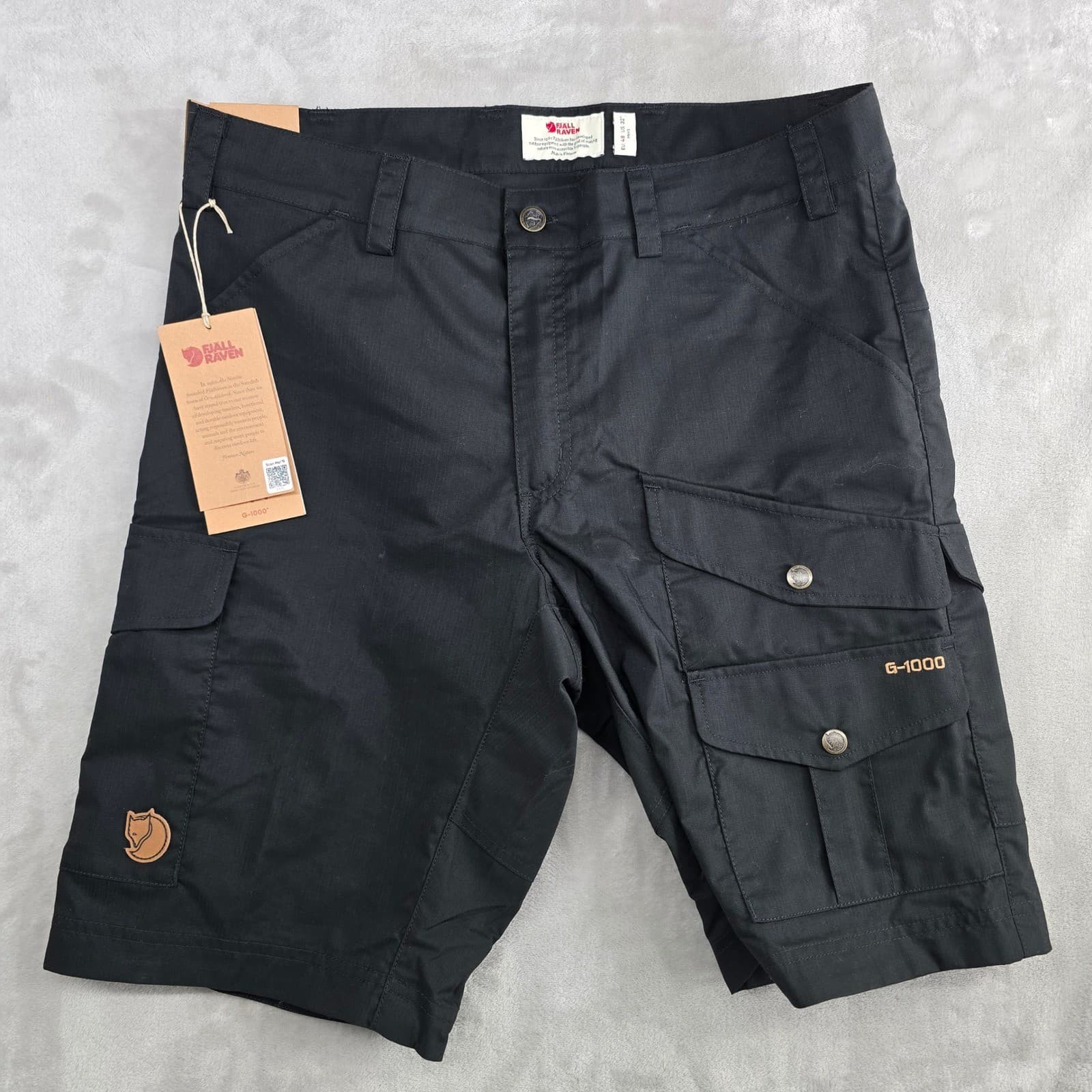 Fjallraven G-1000 Vidda Pro Lite Shorts Men's Black EU 48 US 32 Cargo