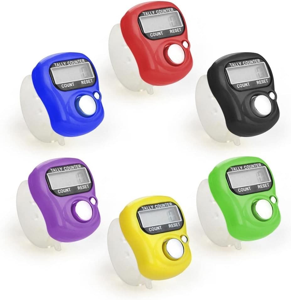 Electronic Finger Counter,5 Digit LCD Digital Display A-4pack  3