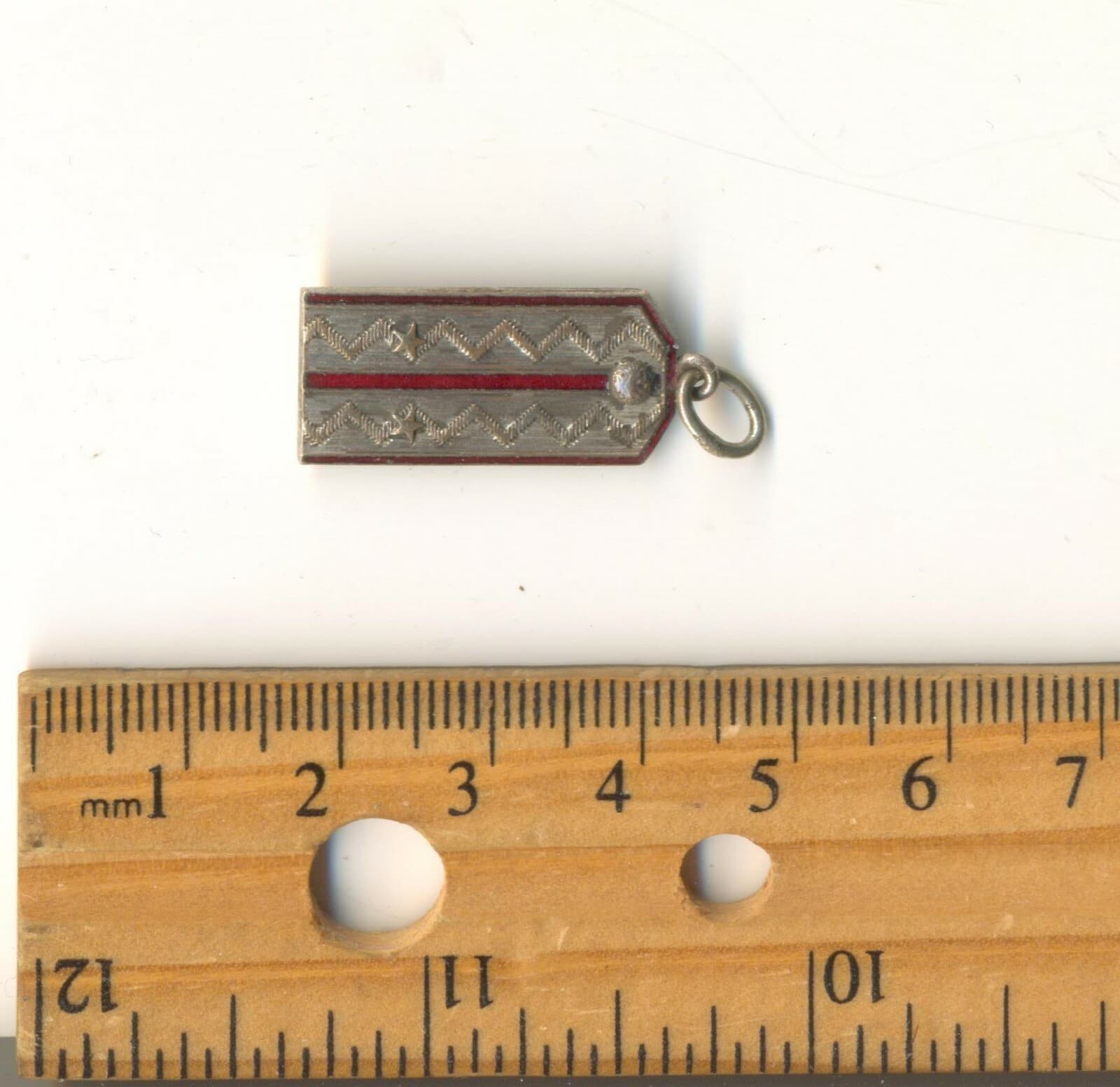 Antique Original Imperial Russian order Medal  Badge pin Silver Plated  (1018) 3