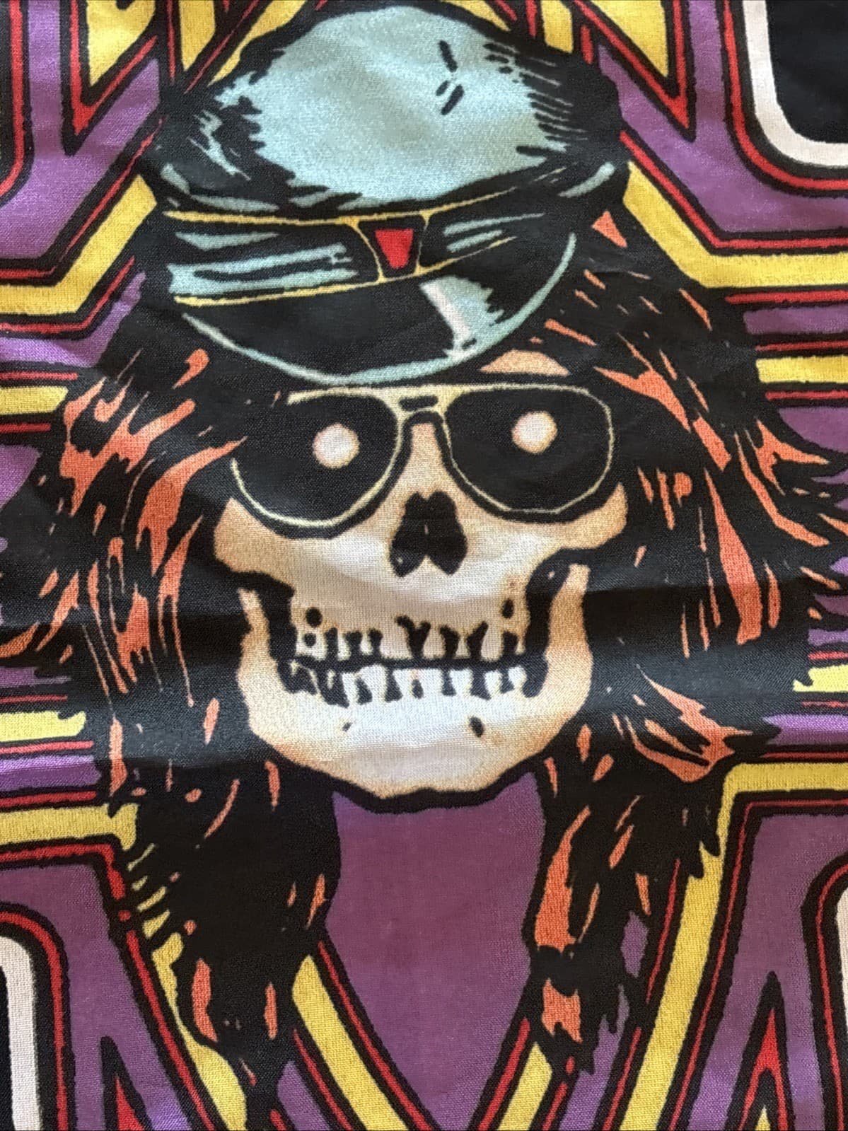 Vintage 2009 GUNS N AND ROSES AXL ROSE Banner Flag Tapestry Wall Hanging Italy 6