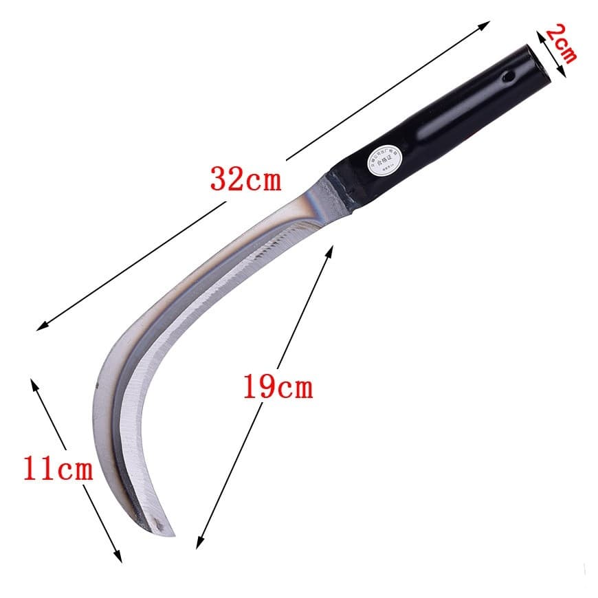 Heavy Carbon Steel Grass Sickle Clearing Sickle Weeding Sickle  3
