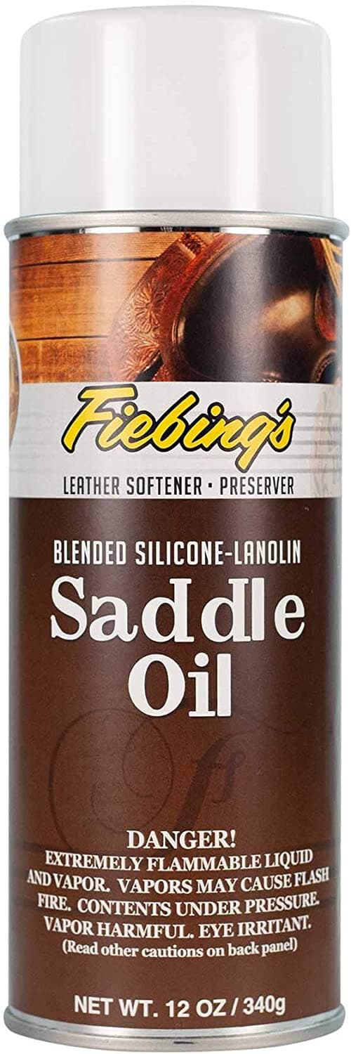 FIEBINGS SADDLE OIL Blended Silicone-Lanolin AEROSOL 12oz
