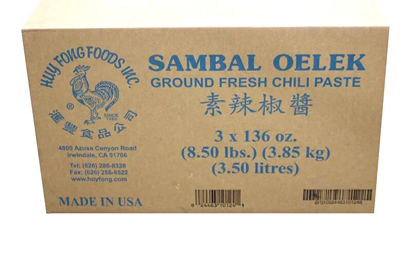 Huy Fong Sambal Oelek Ground Fresh Chili Paste 136oz(8.5 lb)-(Pack of 3)~01/2027 3