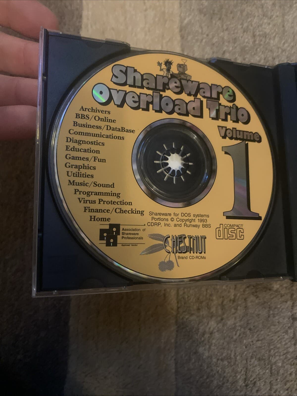 Shareware Overload Trio: Over 1.5 Gigabytes Of Software 1993 CDRP 3 Disc Set 3
