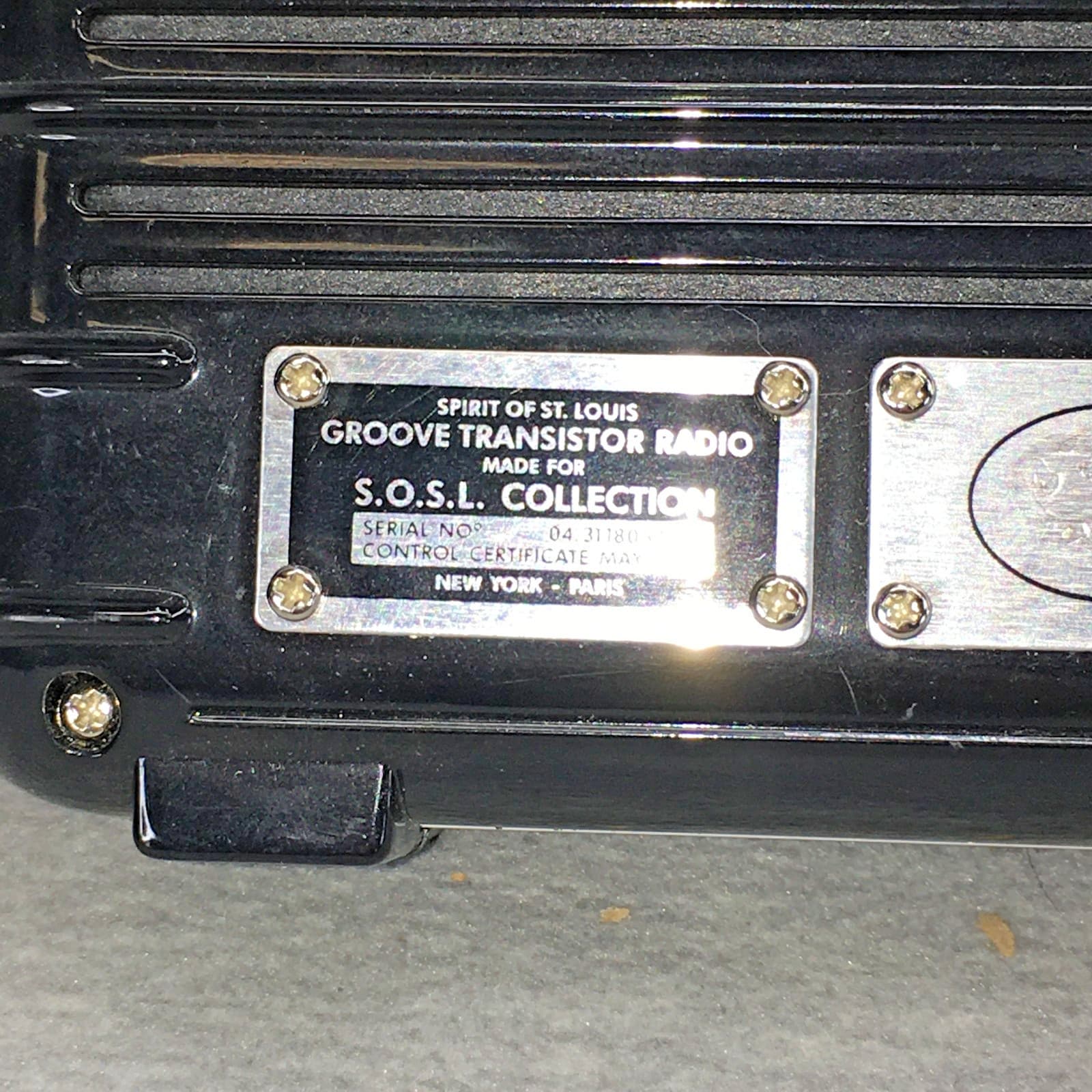 Spirit of St Louis Groove Transistor Radio SOSL Collection AM/FM Tested 3