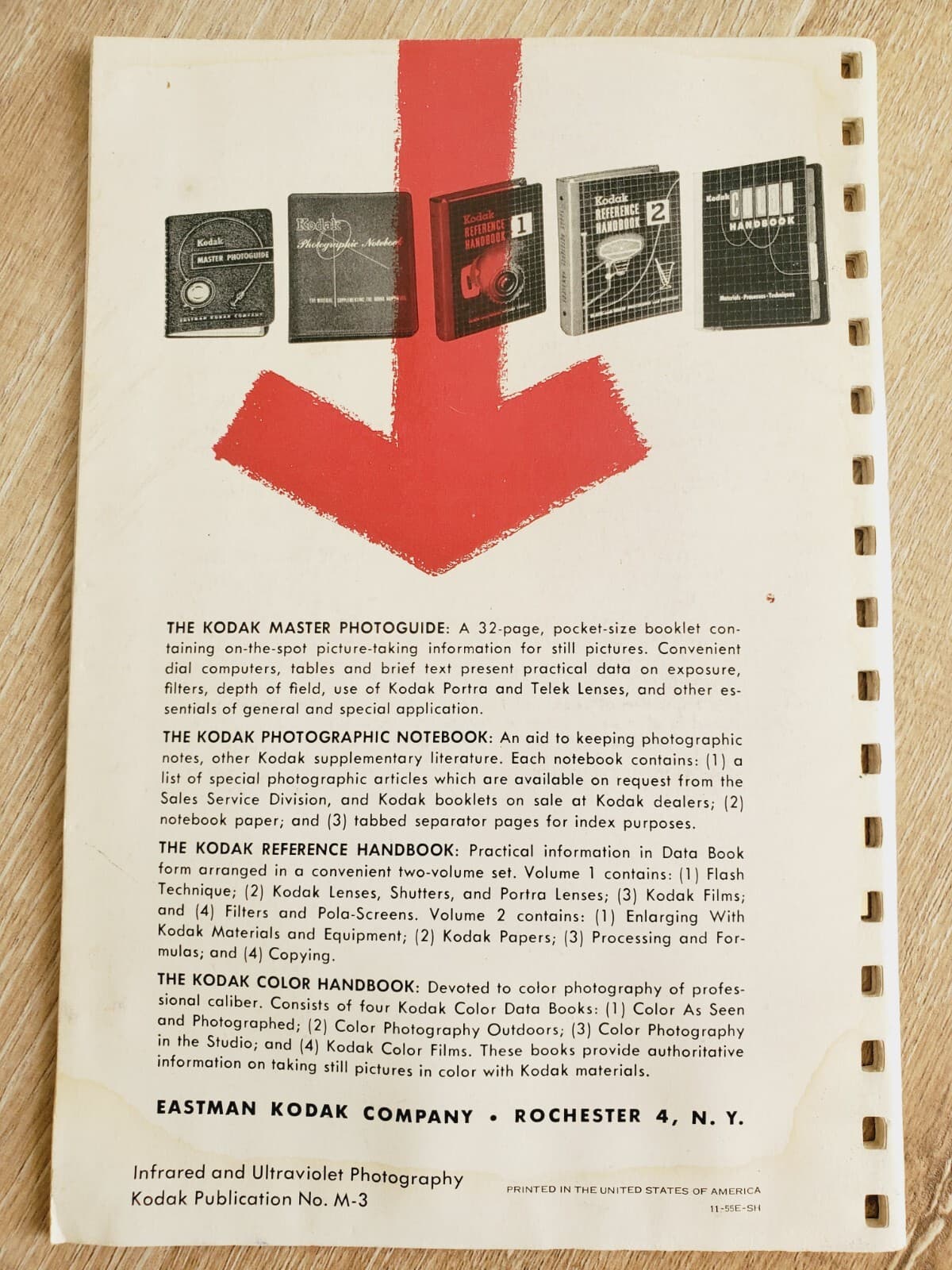 KODAK Infrared & Ultraviolet Photography 1955 PB Vintage Booklet M-3 2