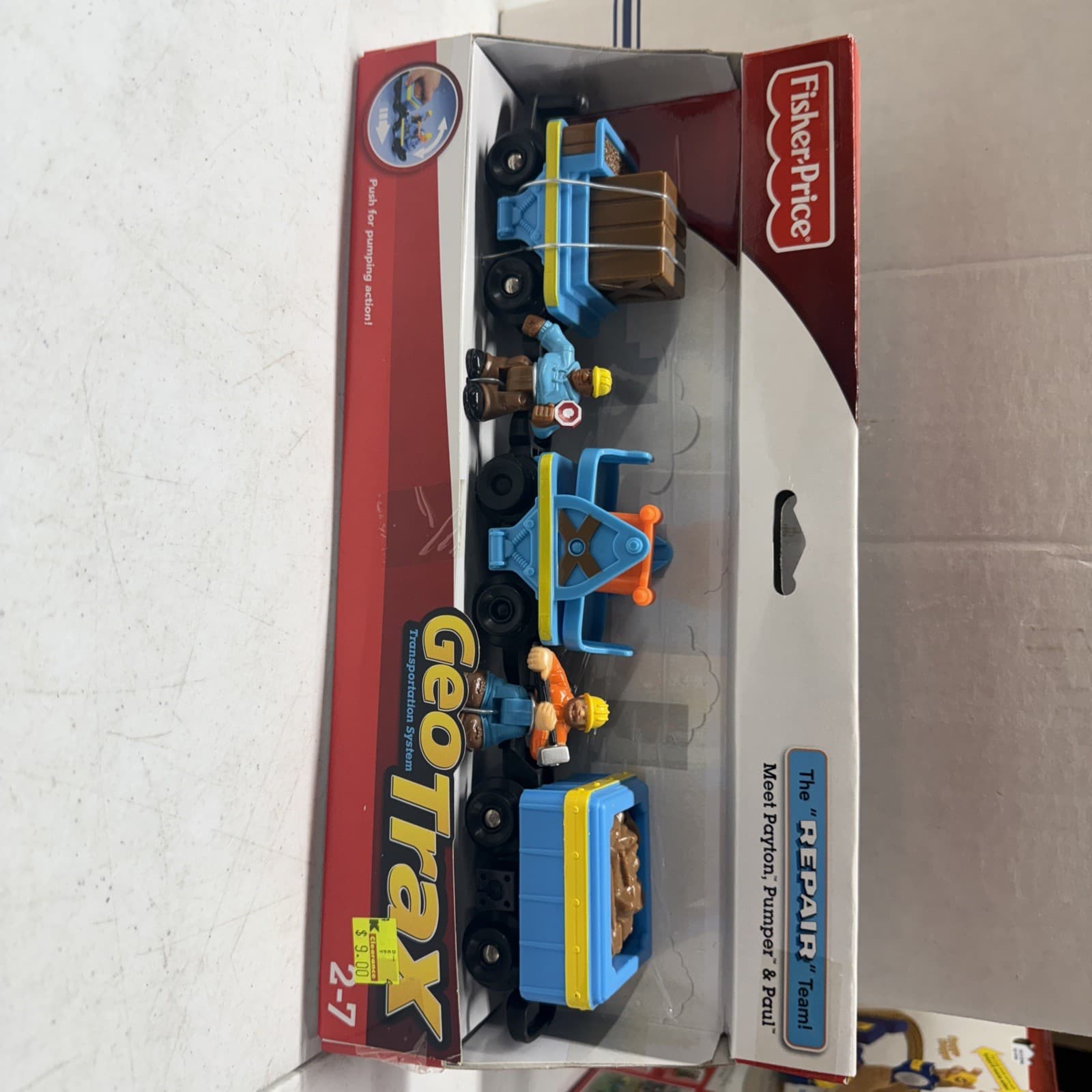 GeoTrax Push Vehicle The Repair Team Transportation System NEW IN BOX