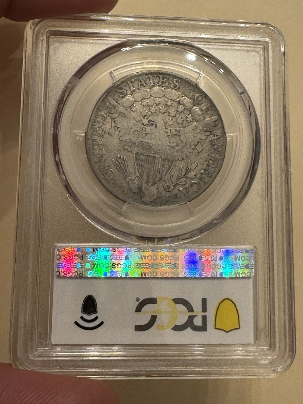 1806 Liberty Half Dollar PCGS F12 Pointed 6, No Stem 2