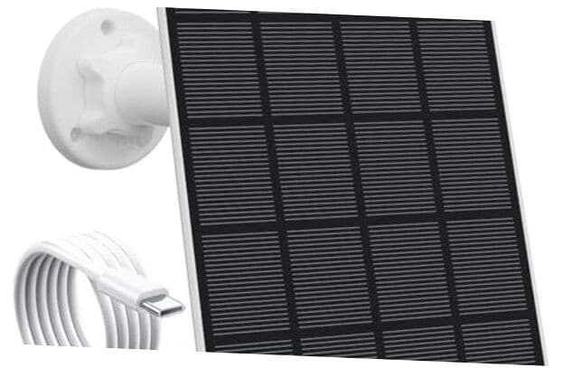 Solar Panel for Bird Feeder Camera only, Type-C Charger, IP65 Waterproof for 